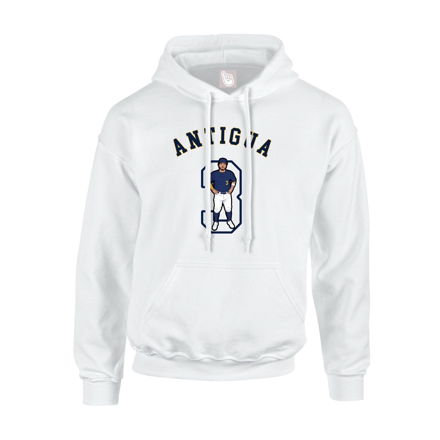 Youth Hoodie — Shirsey Arch in White