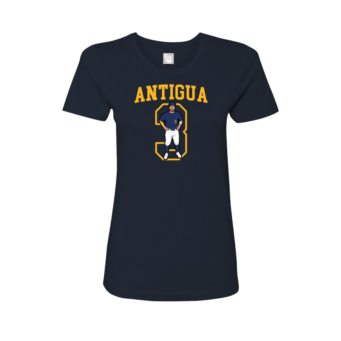 Fitted Women's Tee — Shirsey in Navy