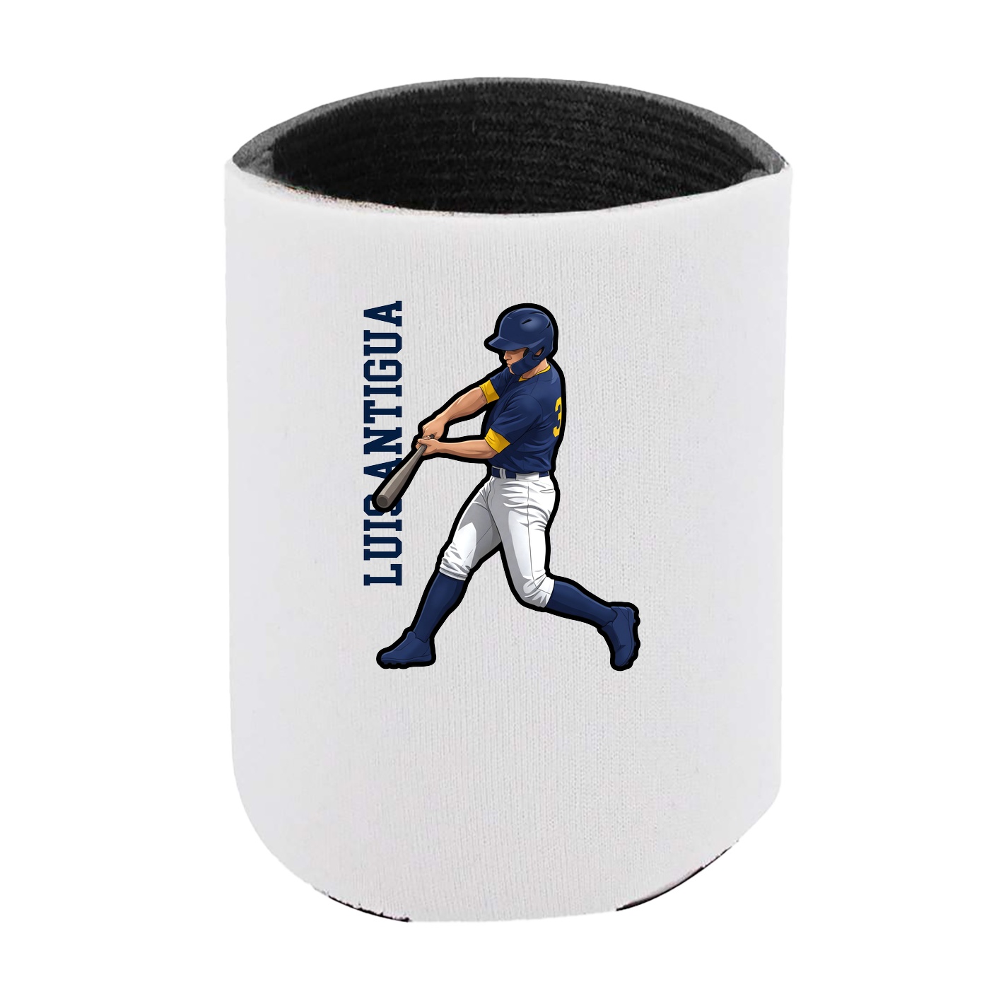 Can Holder — Name Vertical in White