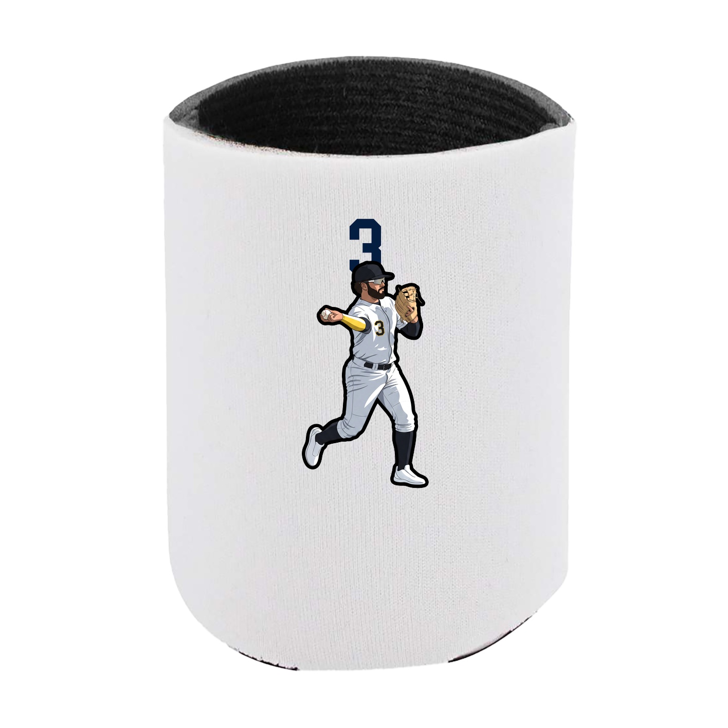Can Holder — Number Top in White