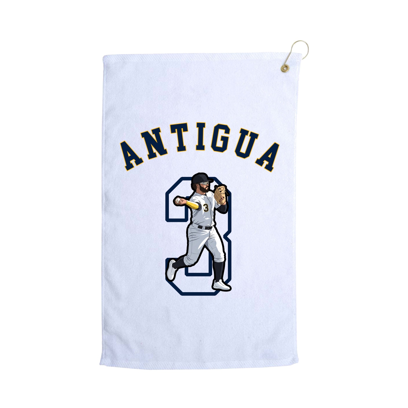 Golf Towel — Shirsey Arch in White