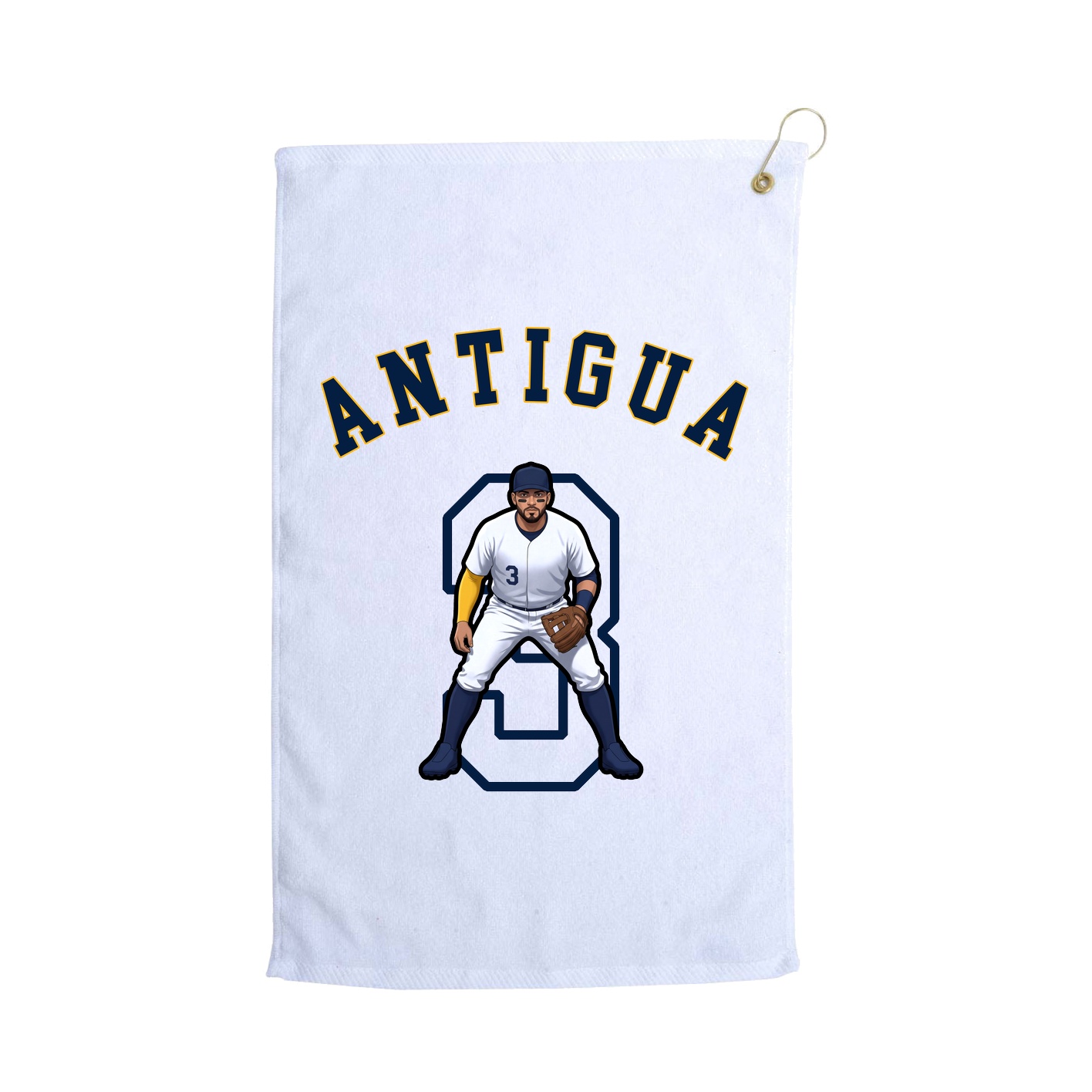 Golf Towel — Shirsey Arch in White