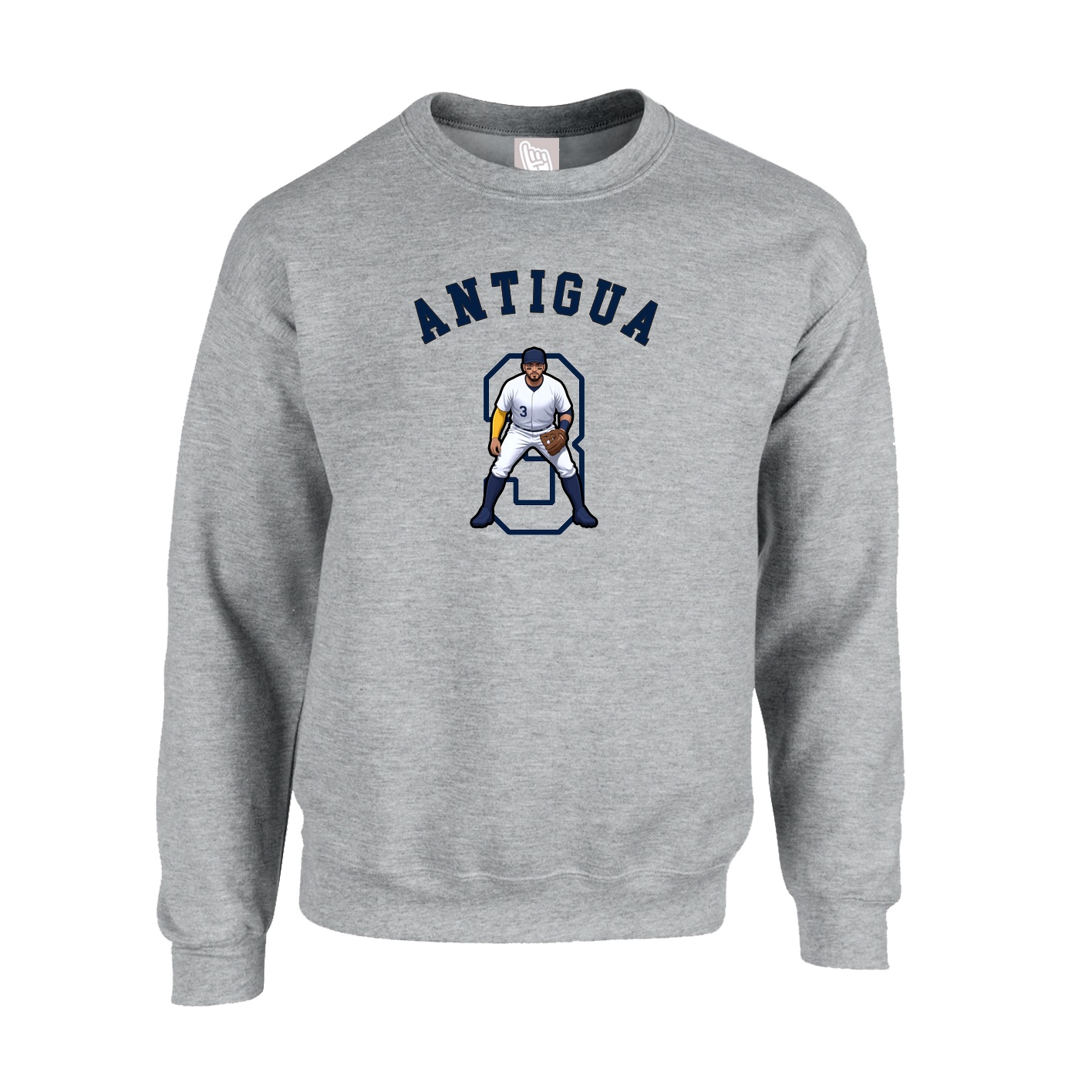 Fleece Crew — Shirsey Arch in Grey