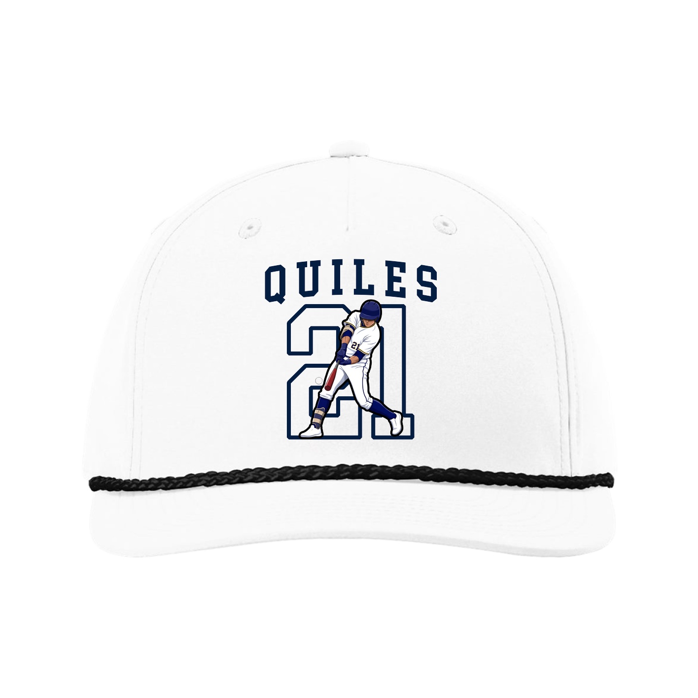 Five-Panel Classic Rope Cap — Shirsey in White