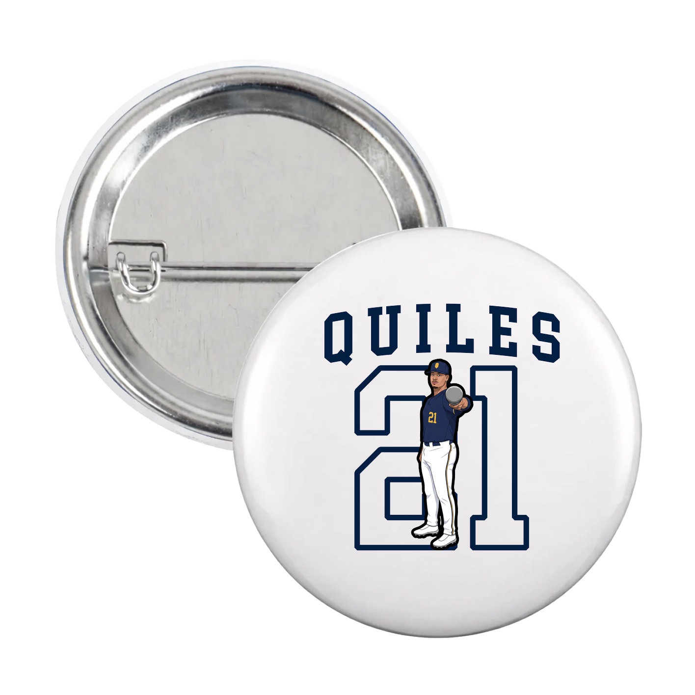 Game Day Button — Shirsey in White