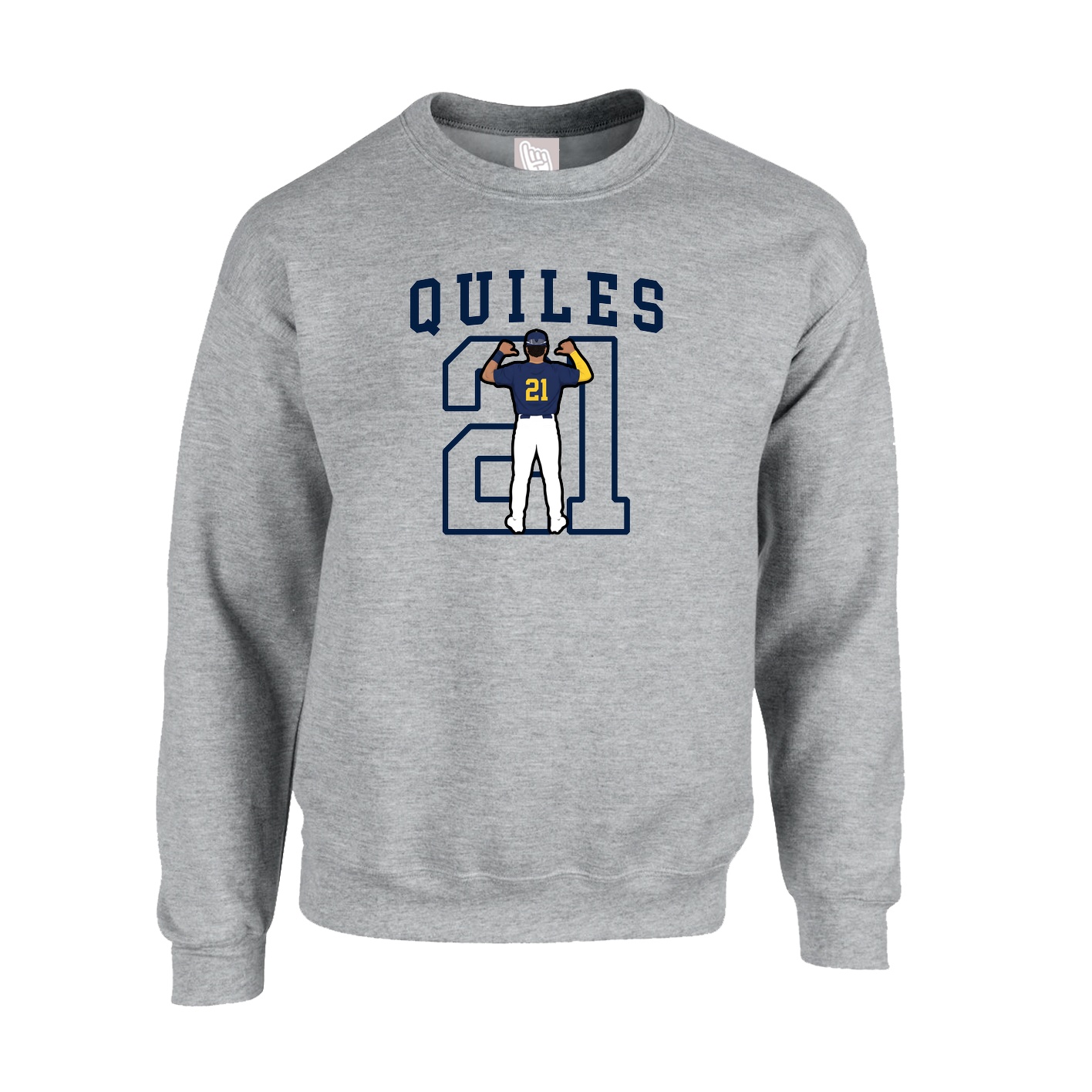 Fleece Crew — Shirsey in Grey