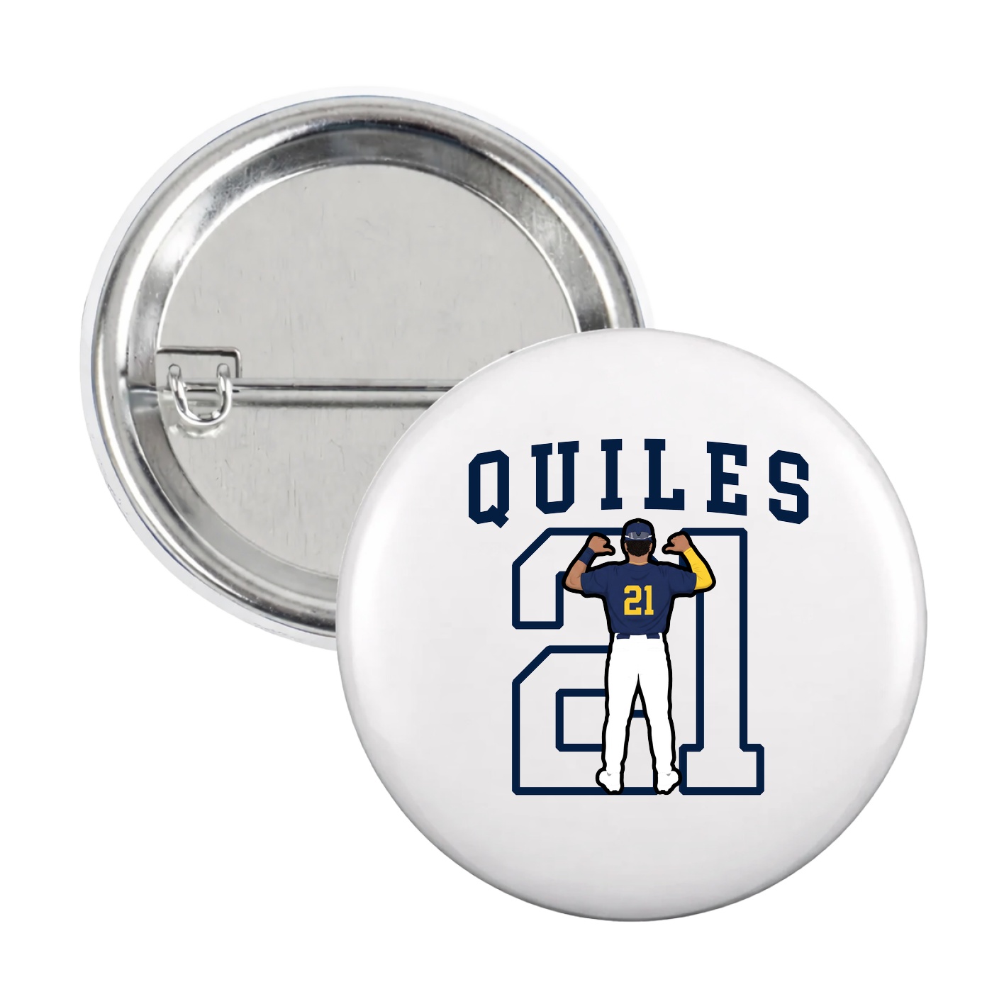 Game Day Button — Shirsey in White