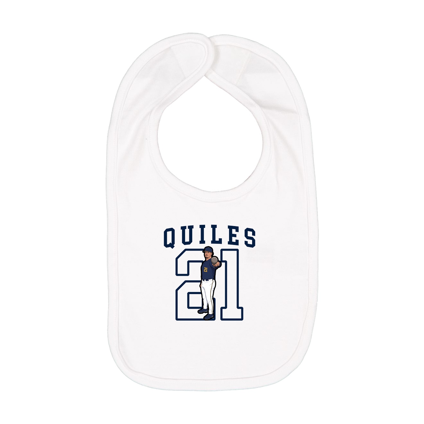 Infant Bib — Shirsey in White