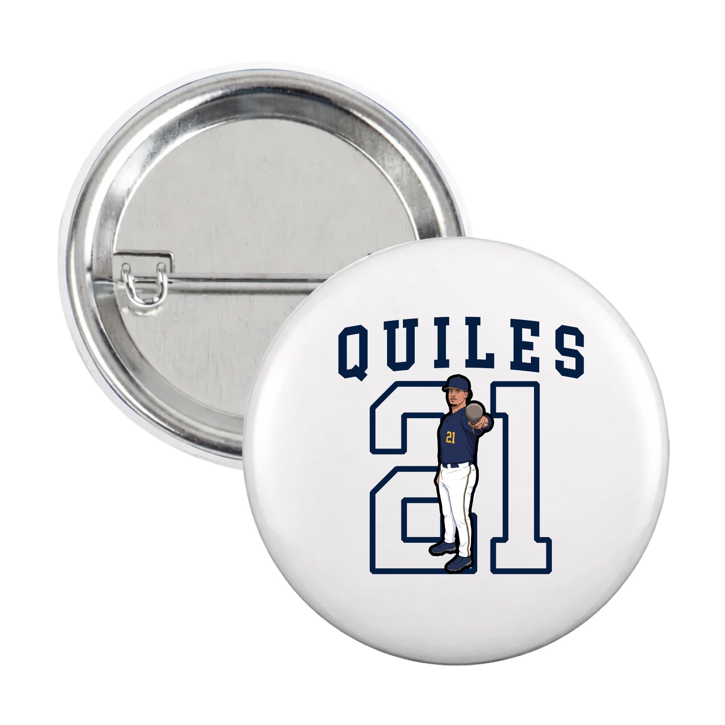 Game Day Button — Shirsey in White