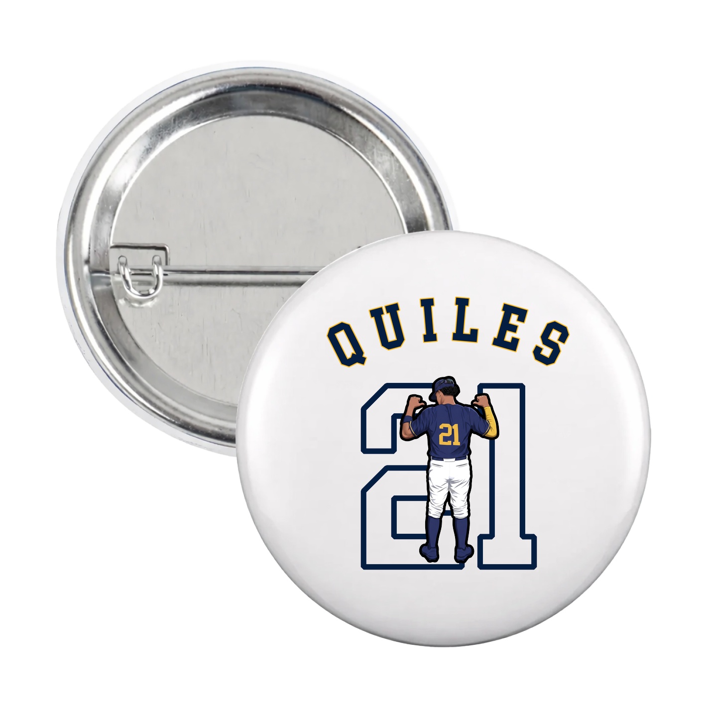 Game Day Button — Shirsey Arch in White