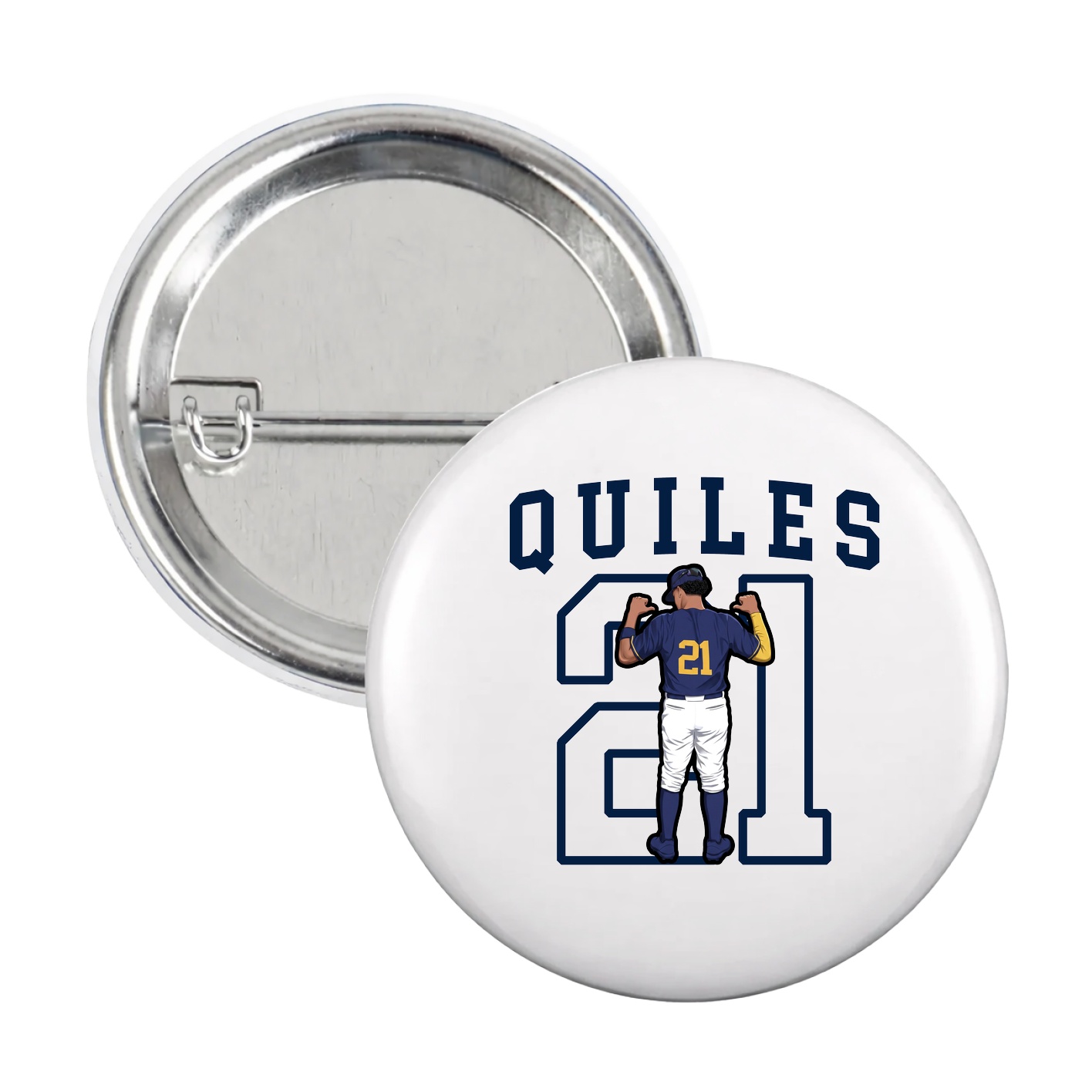 Game Day Button — Shirsey in White
