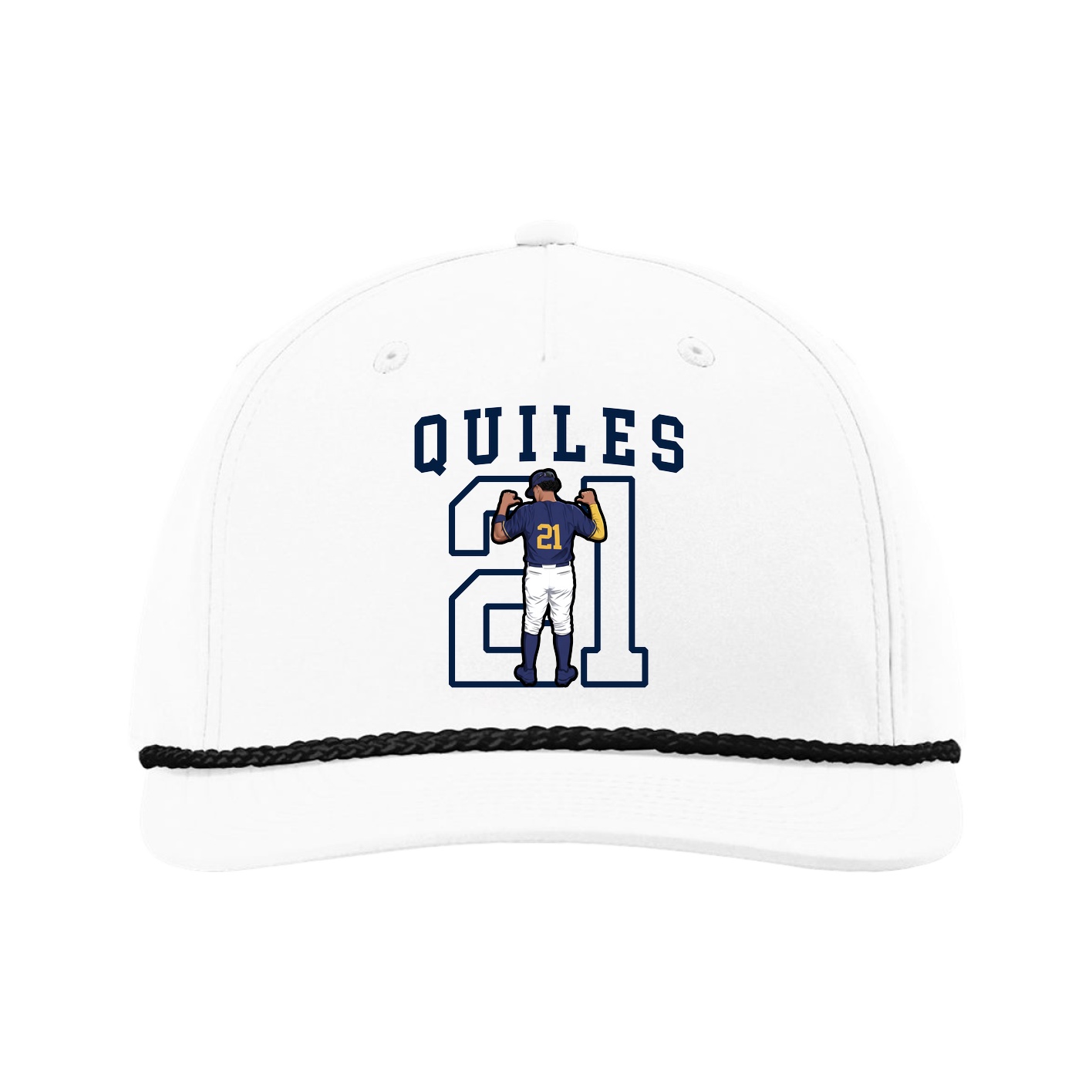 Five-Panel Classic Rope Cap — Shirsey in White