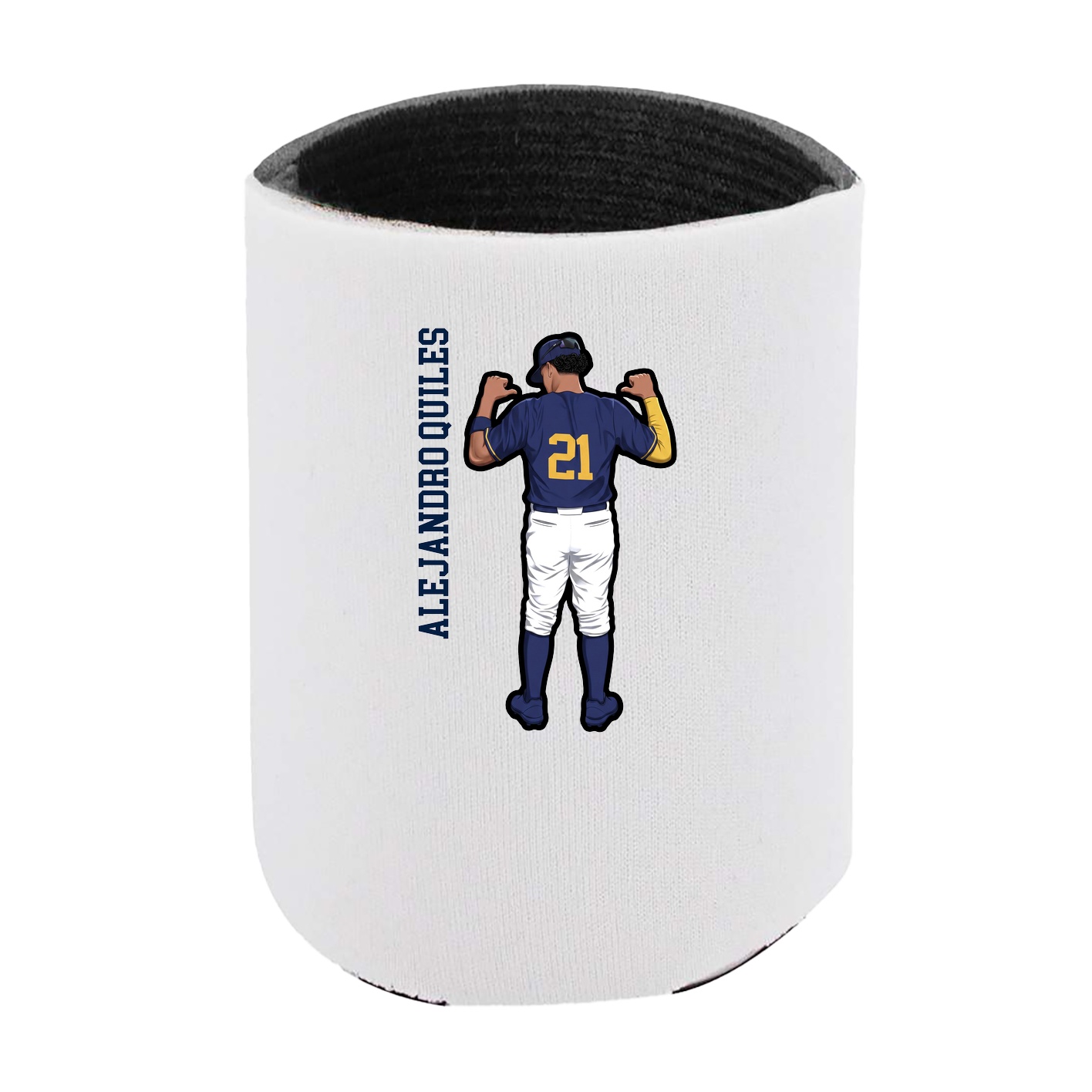 Can Holder — Name Vertical in White