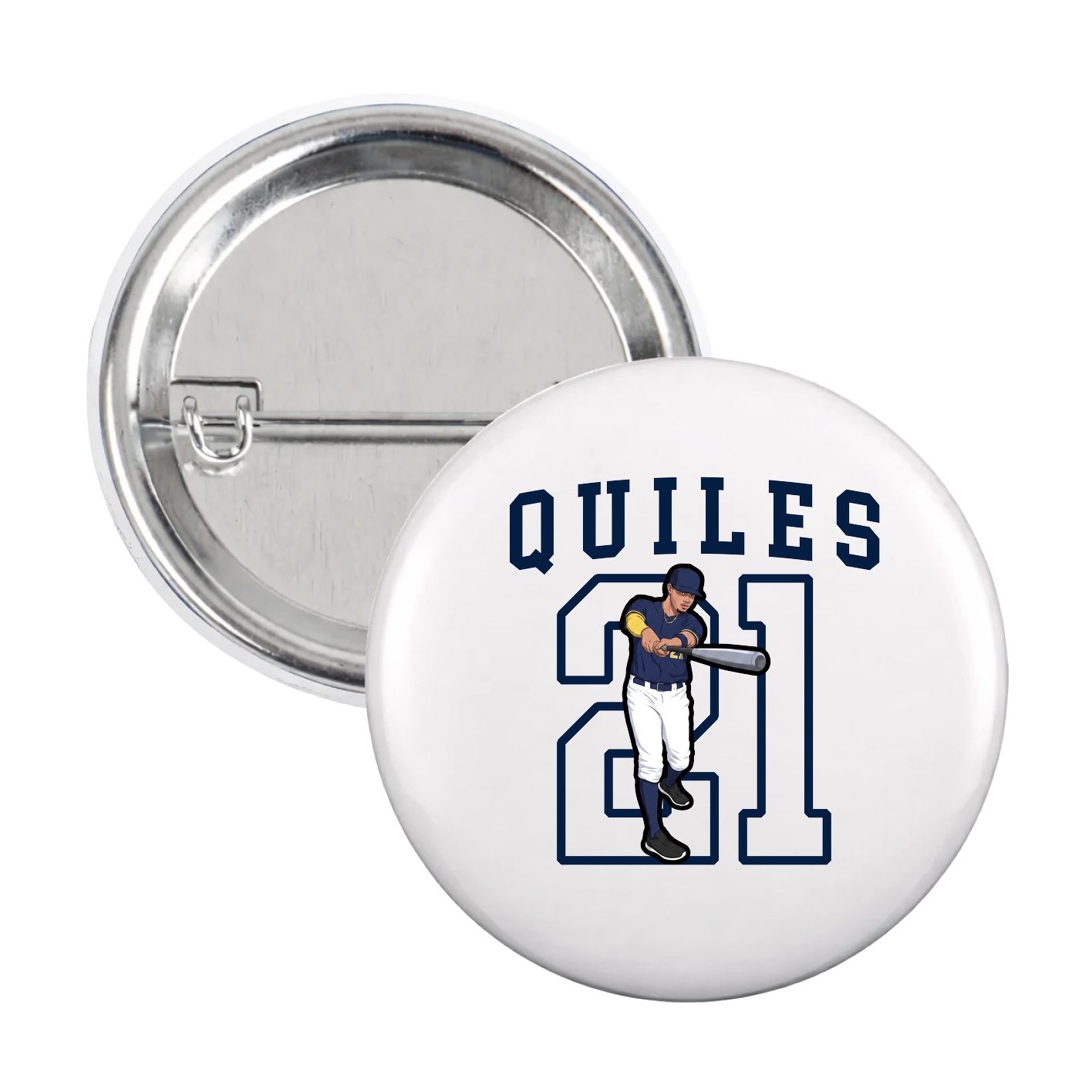 Game Day Button — Shirsey in White