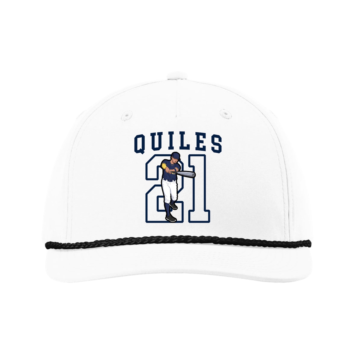 Five-Panel Classic Rope Cap — Shirsey in White