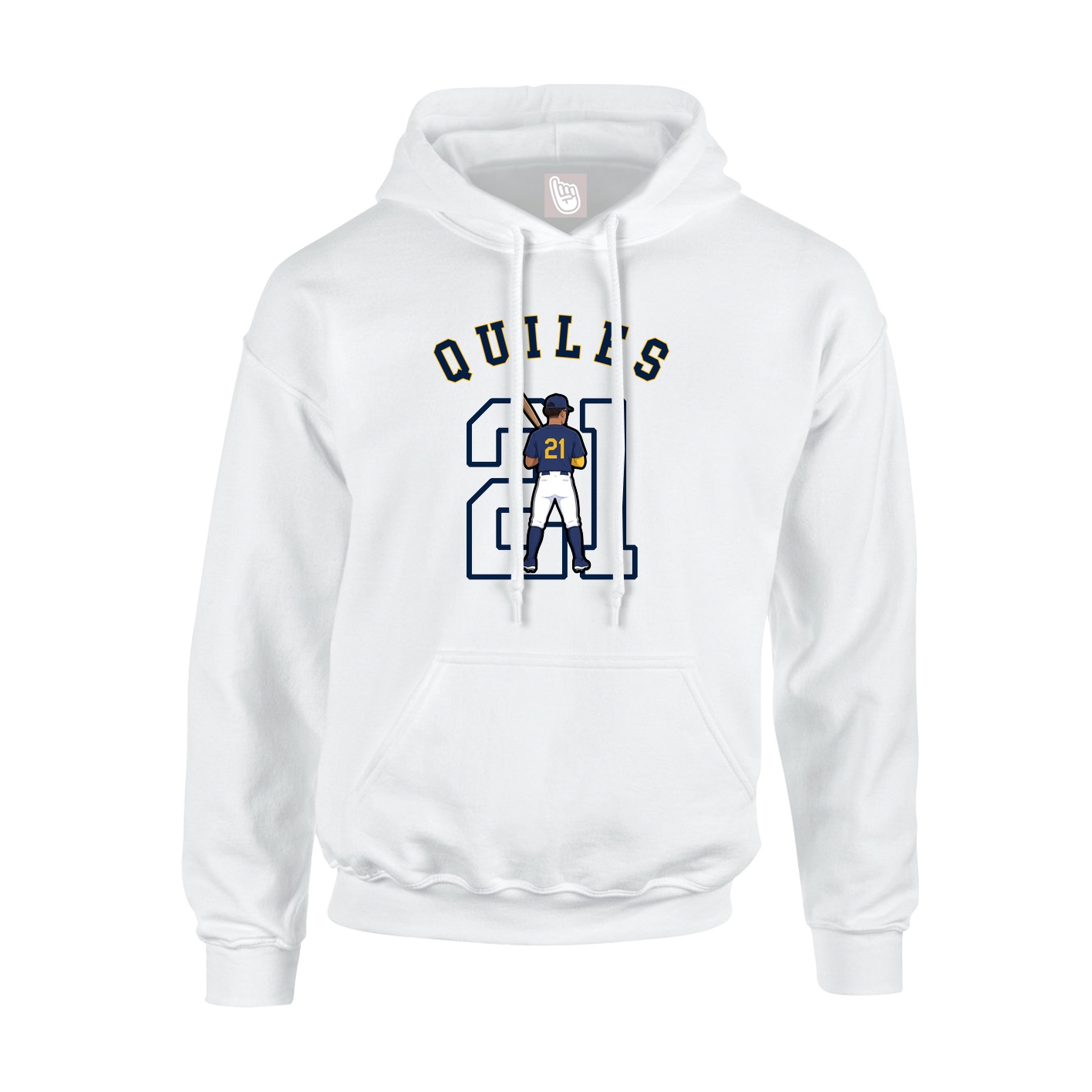 Youth Hoodie — Shirsey Arch in White