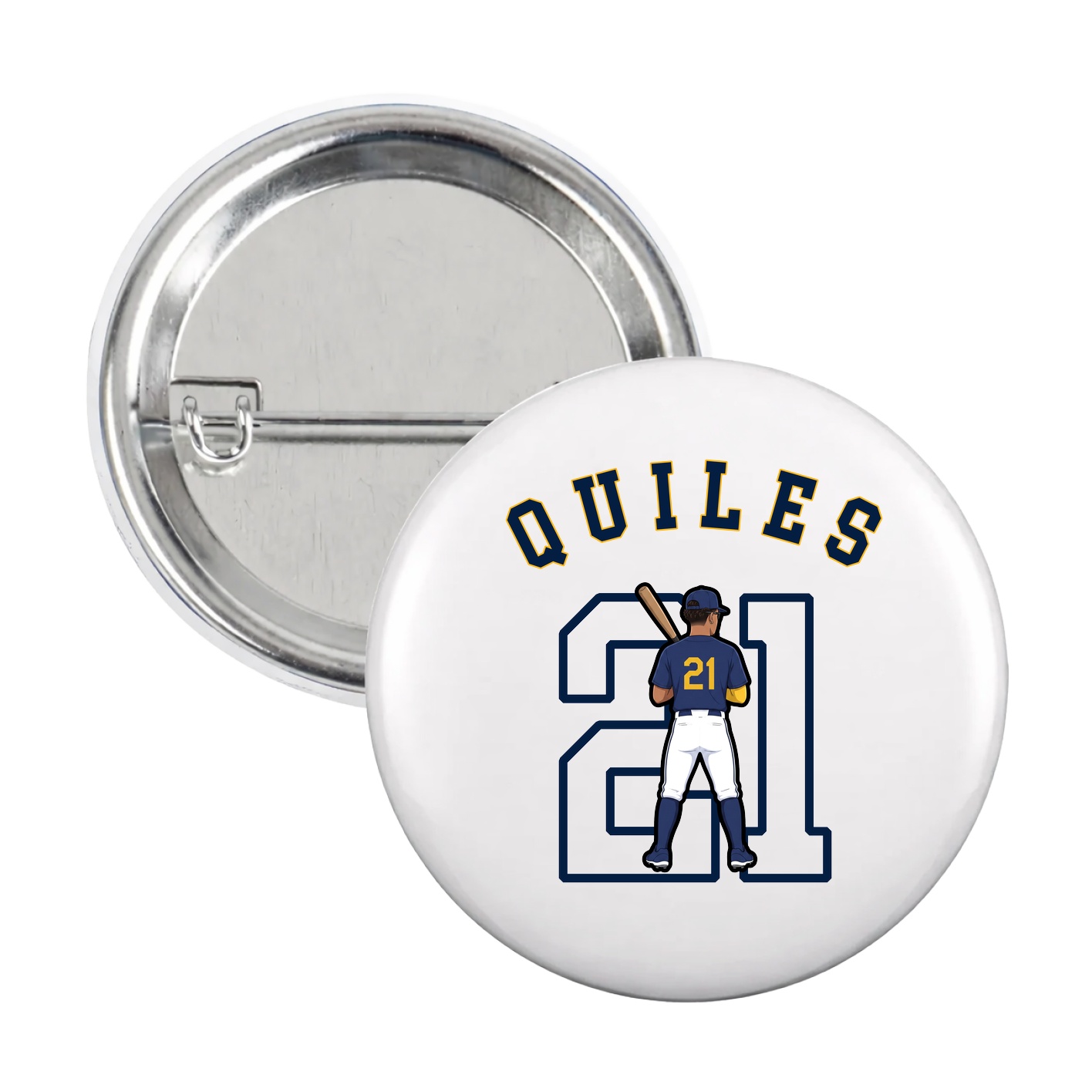 Game Day Button — Shirsey Arch in White