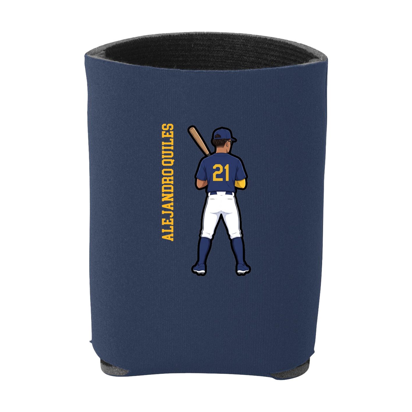 Can Holder — Name Vertical in Navy