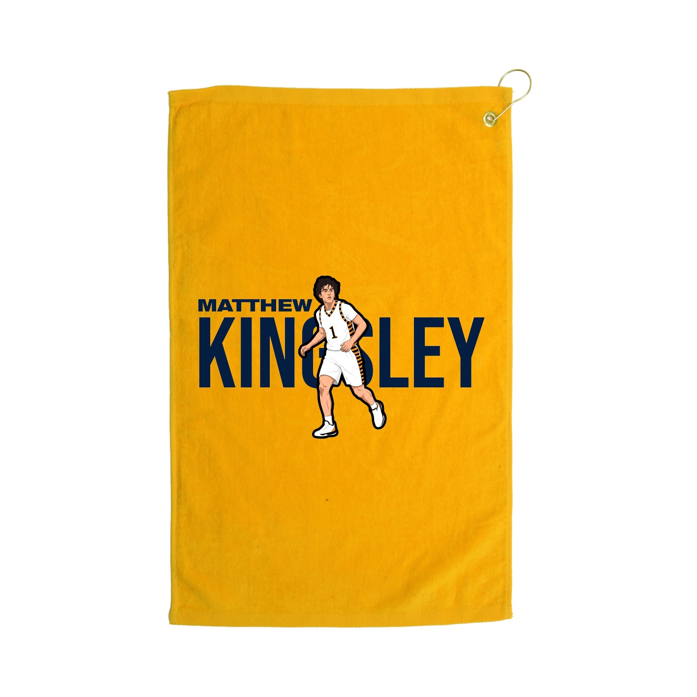 Golf Towel — Player Name in Gold