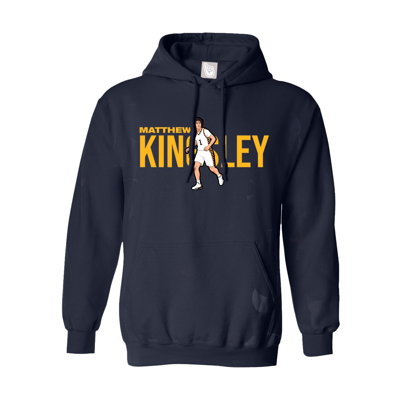 Youth Hoodie — Player Name in Navy