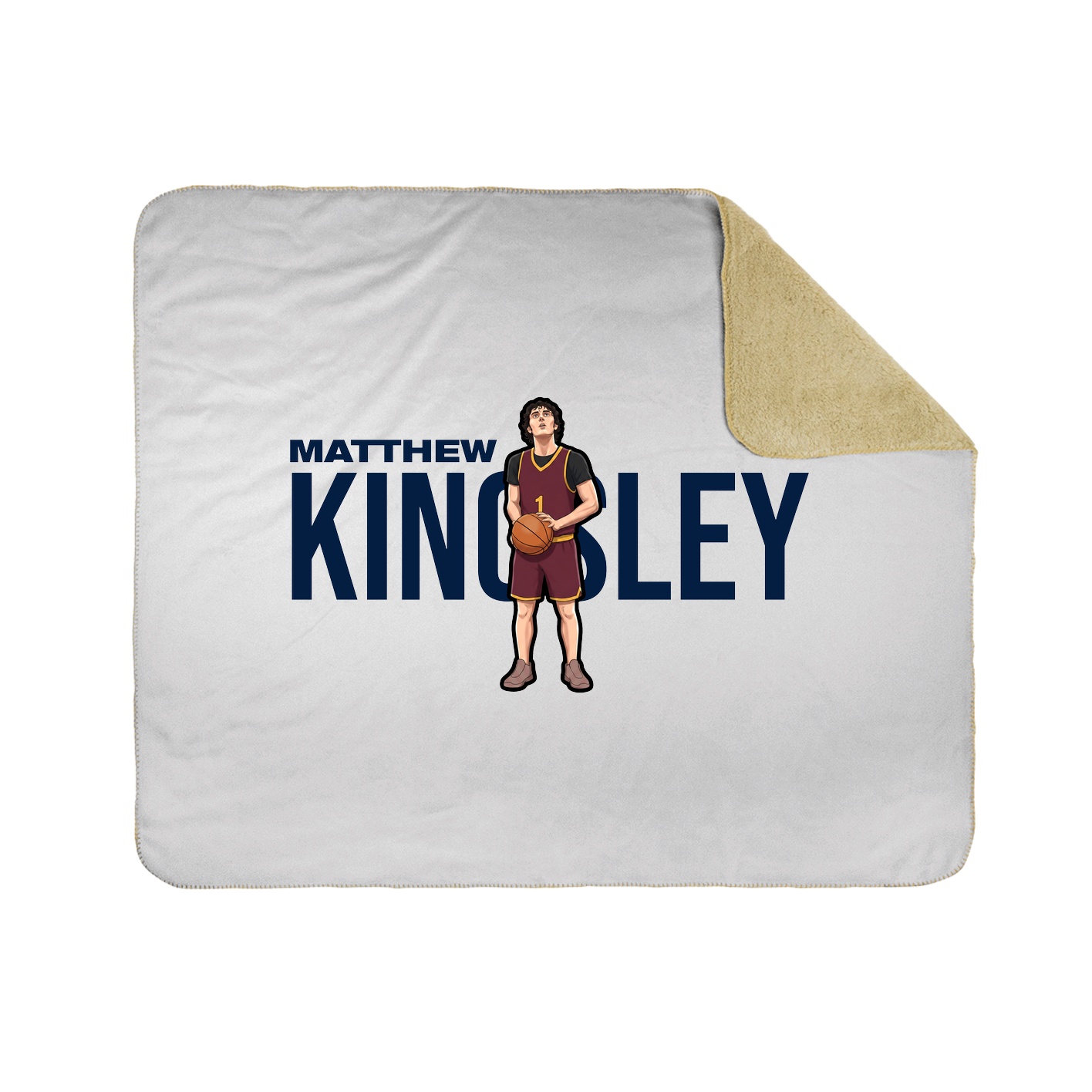 Throw Blanket — Player Name in White