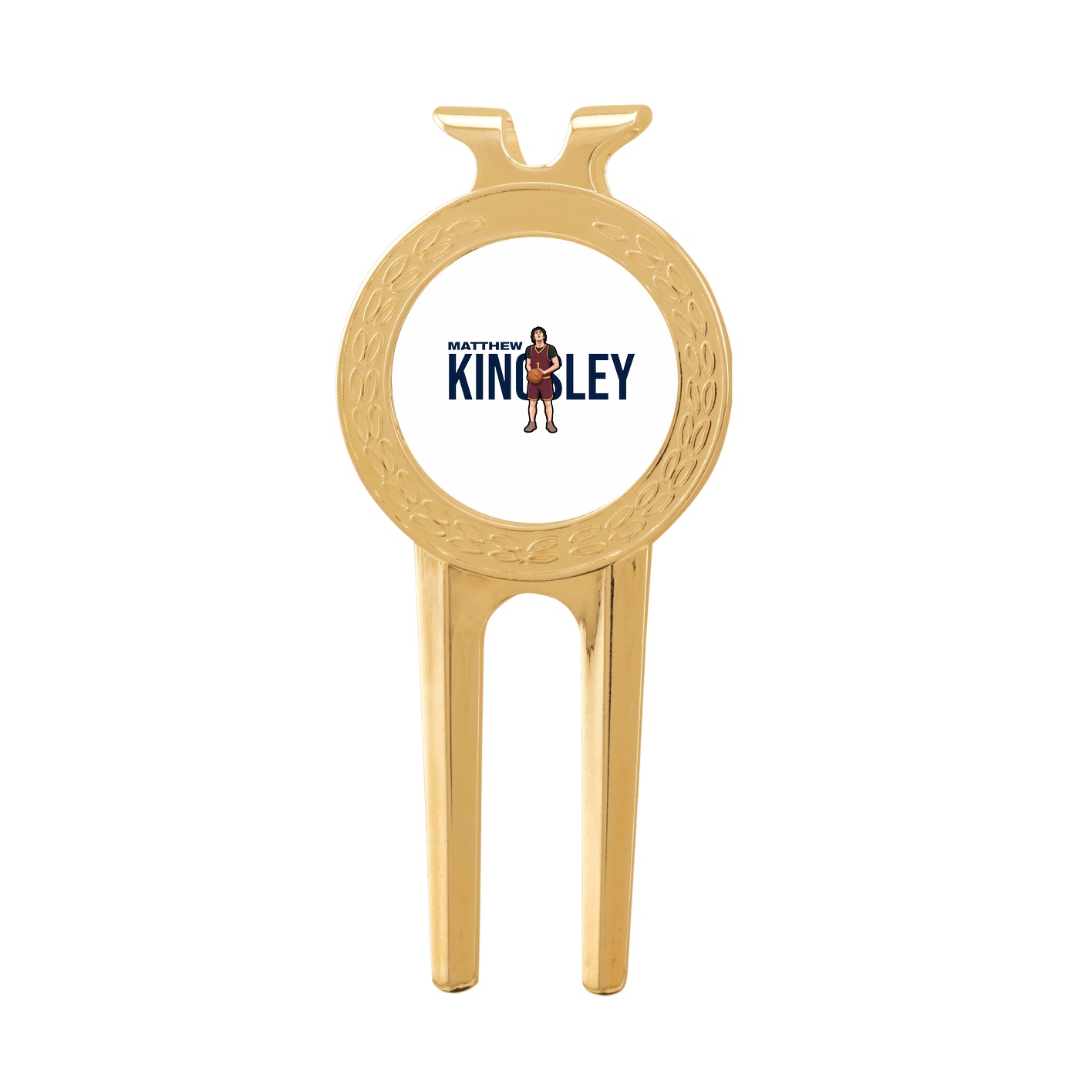 Divot Tool with Ball Marker — Player Name in Classic