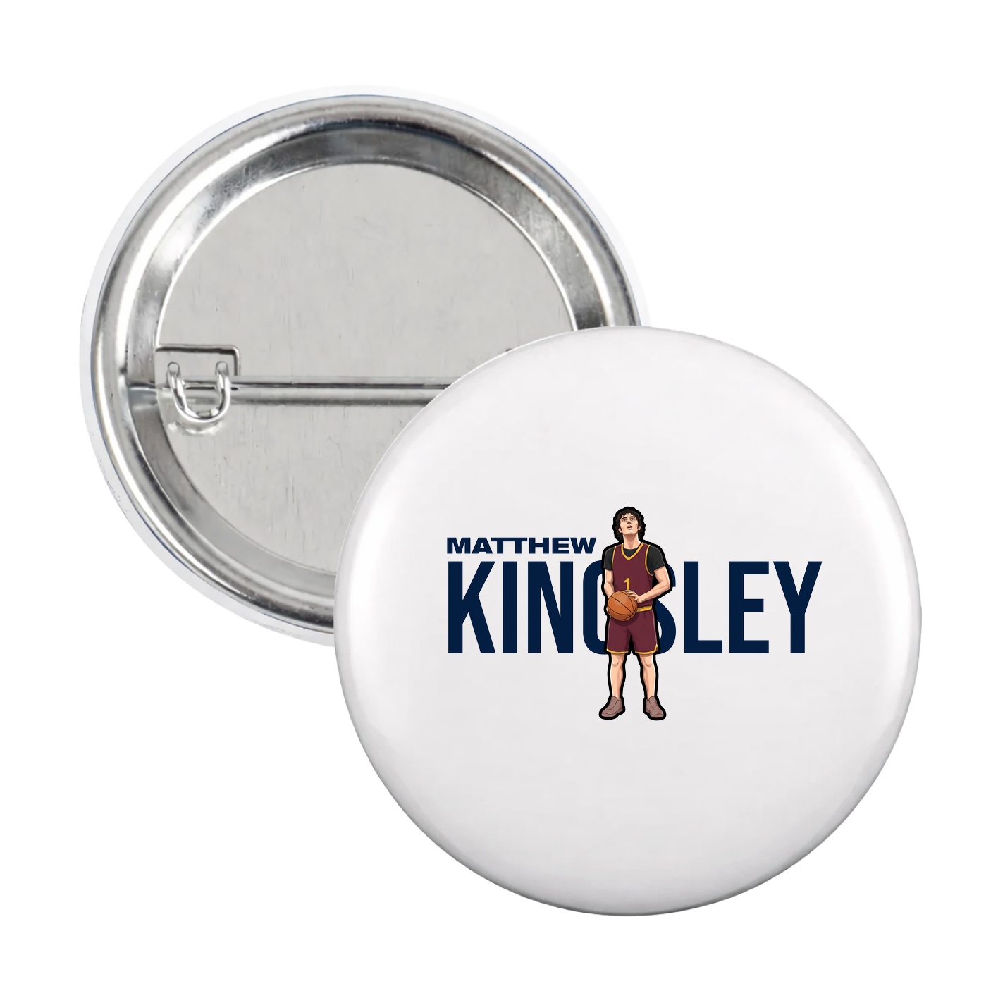 Game Day Button — Player Name in White