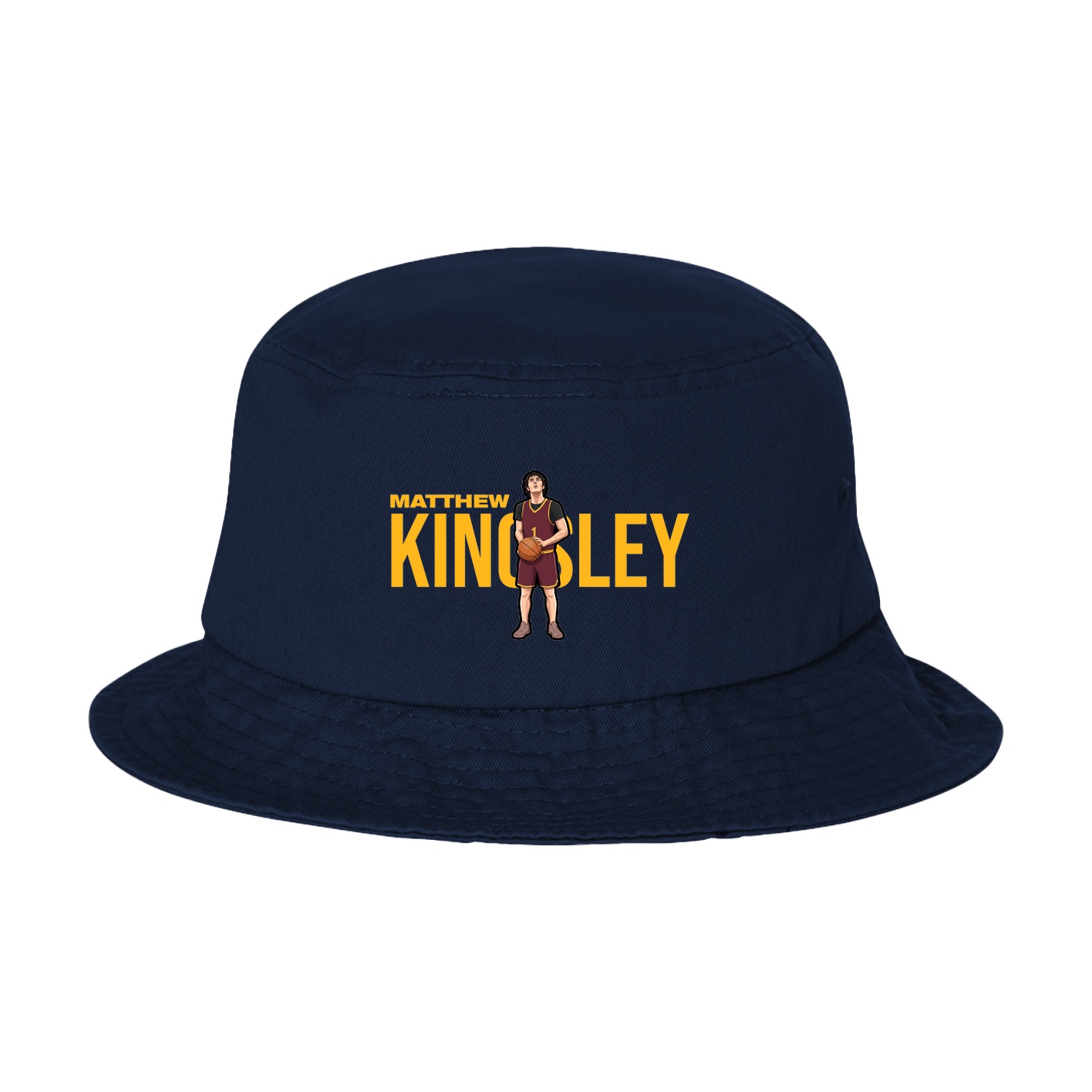 Bucket Cap — Player Name in Navy