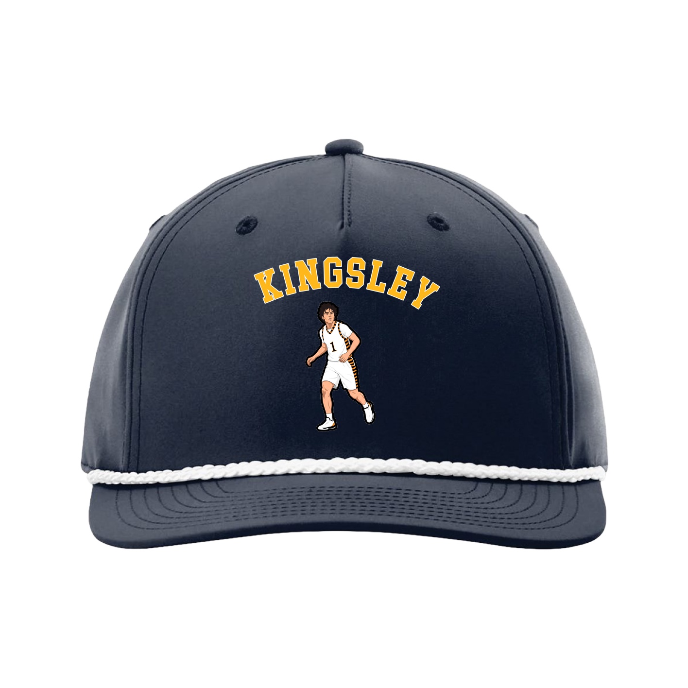 Five-Panel Classic Rope Cap — Shirsey Arch in Navy