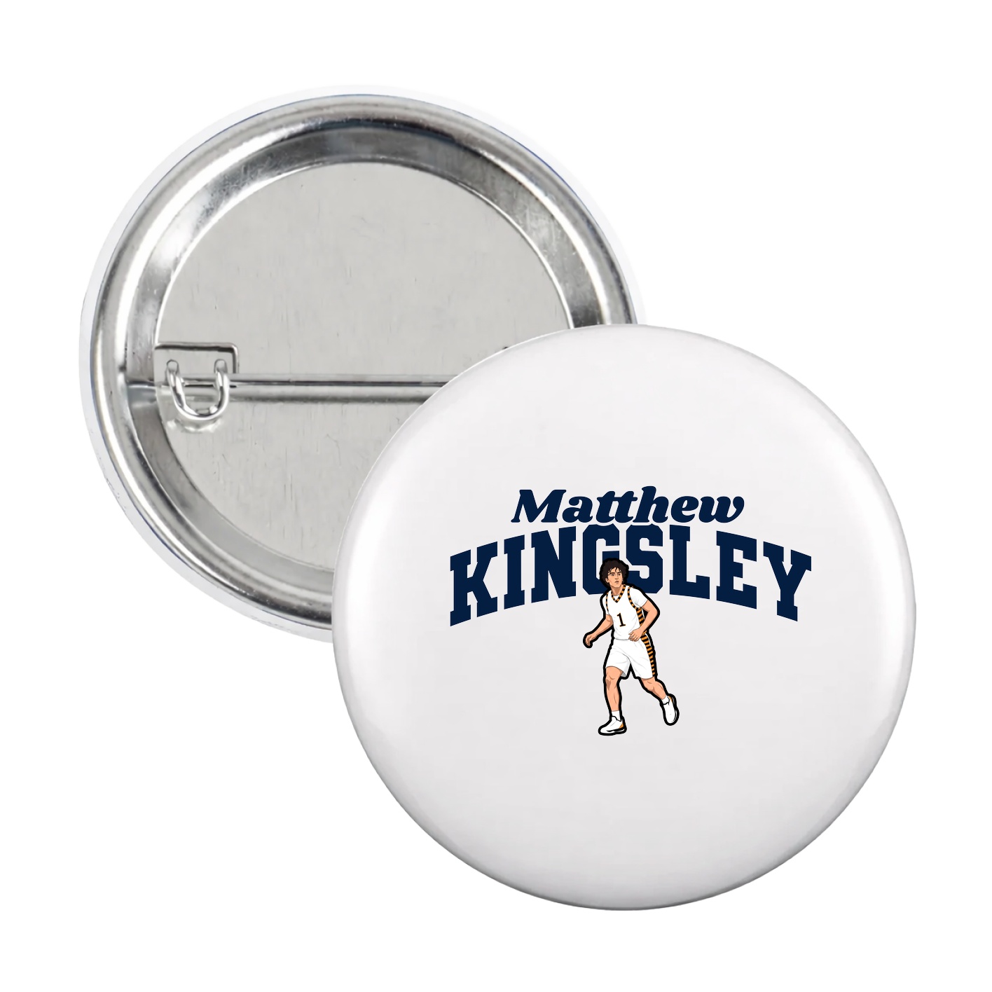 Game Day Button — Signature Arch in White