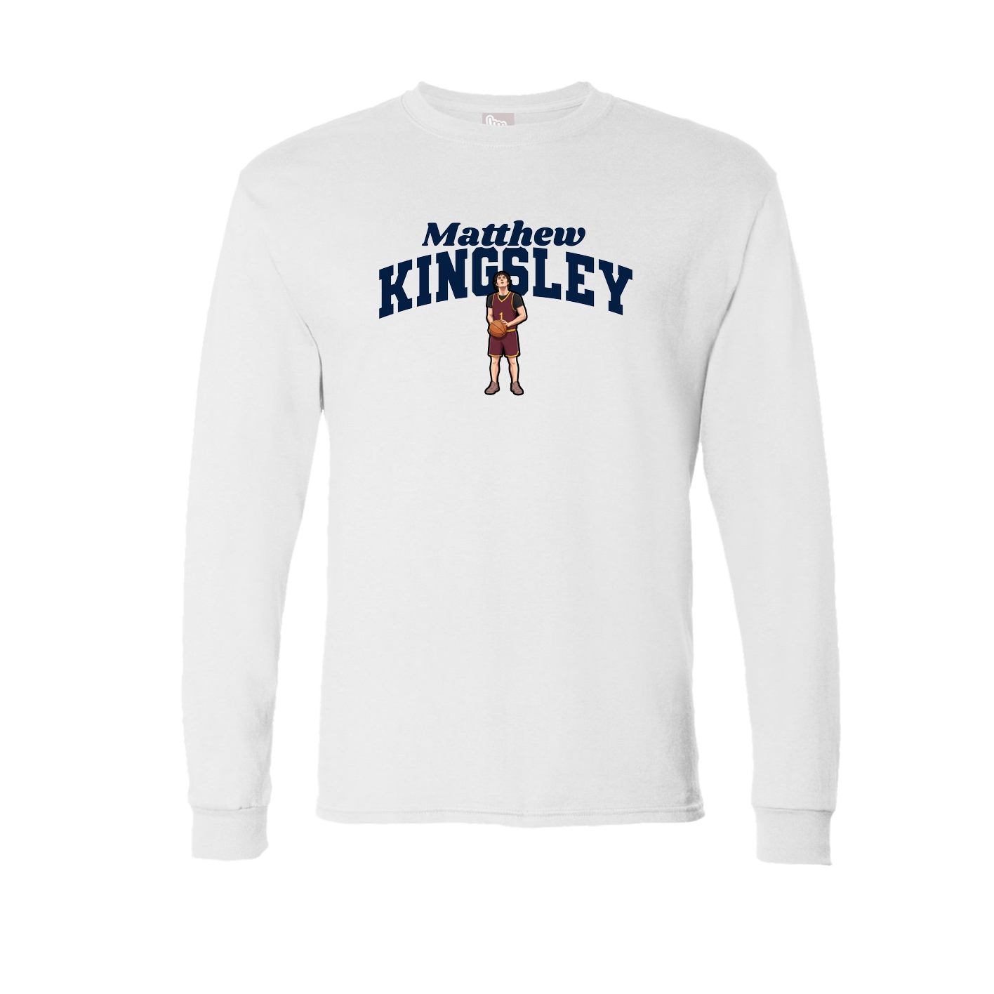 Long Sleeve Tee — Signature Arch in White