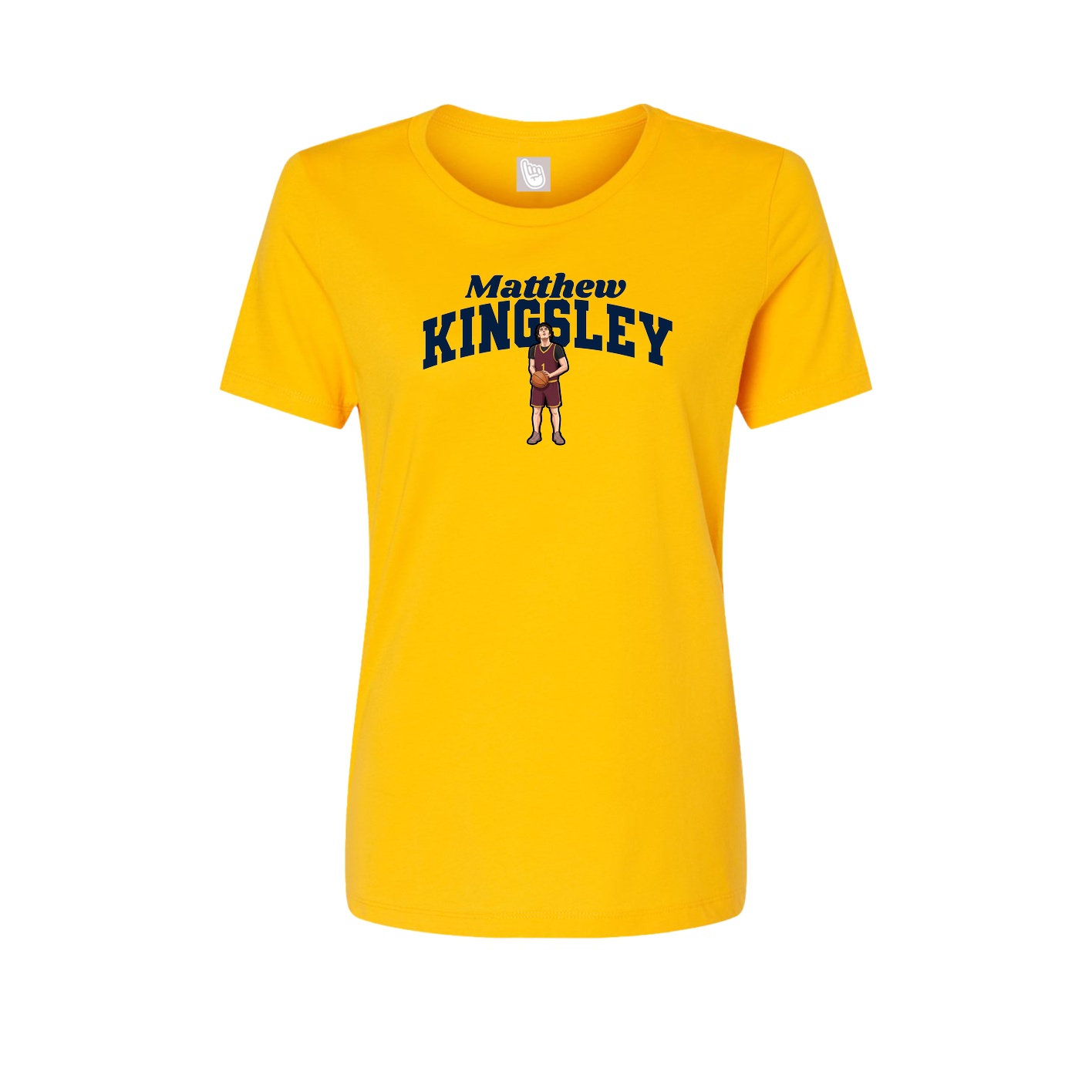 Womens Tee — Signature Arch in Gold