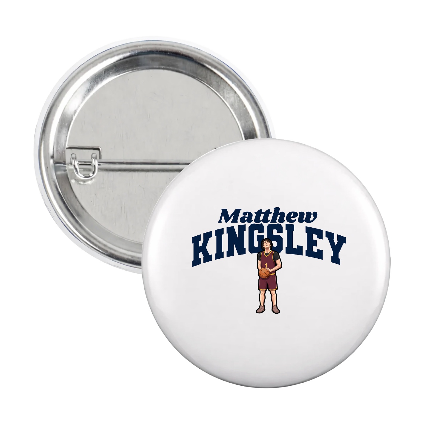 Game Day Button — Signature Arch in White