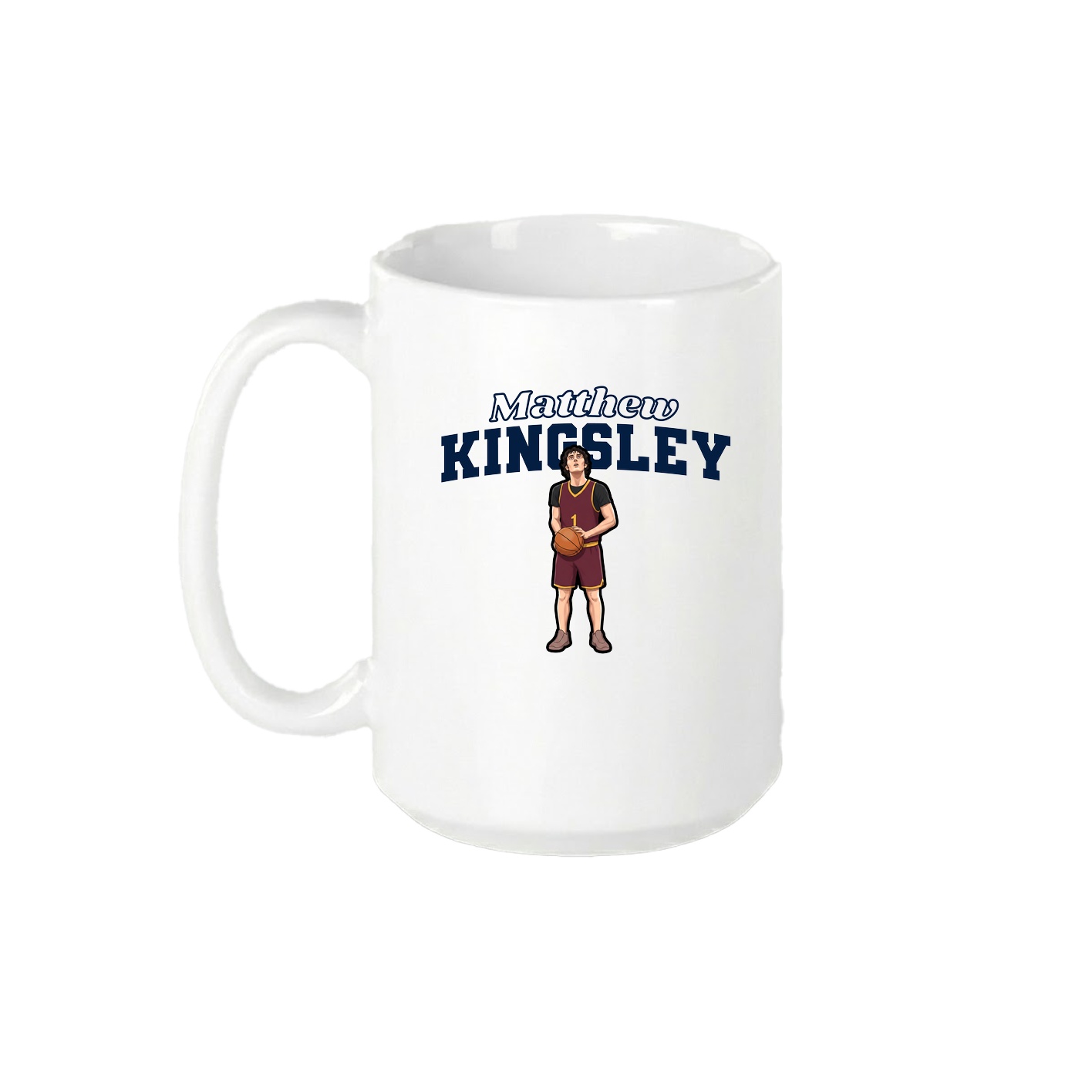 15oz Coffee Mug — Name Arch in White