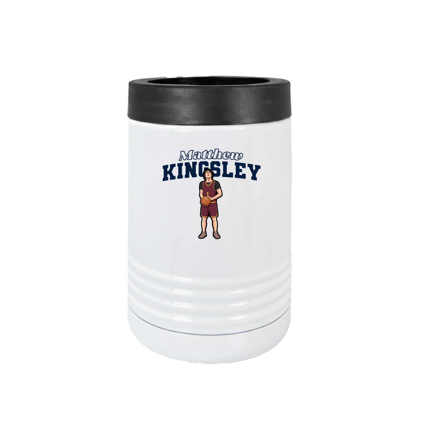 Beverage Holder — Name Arch in White