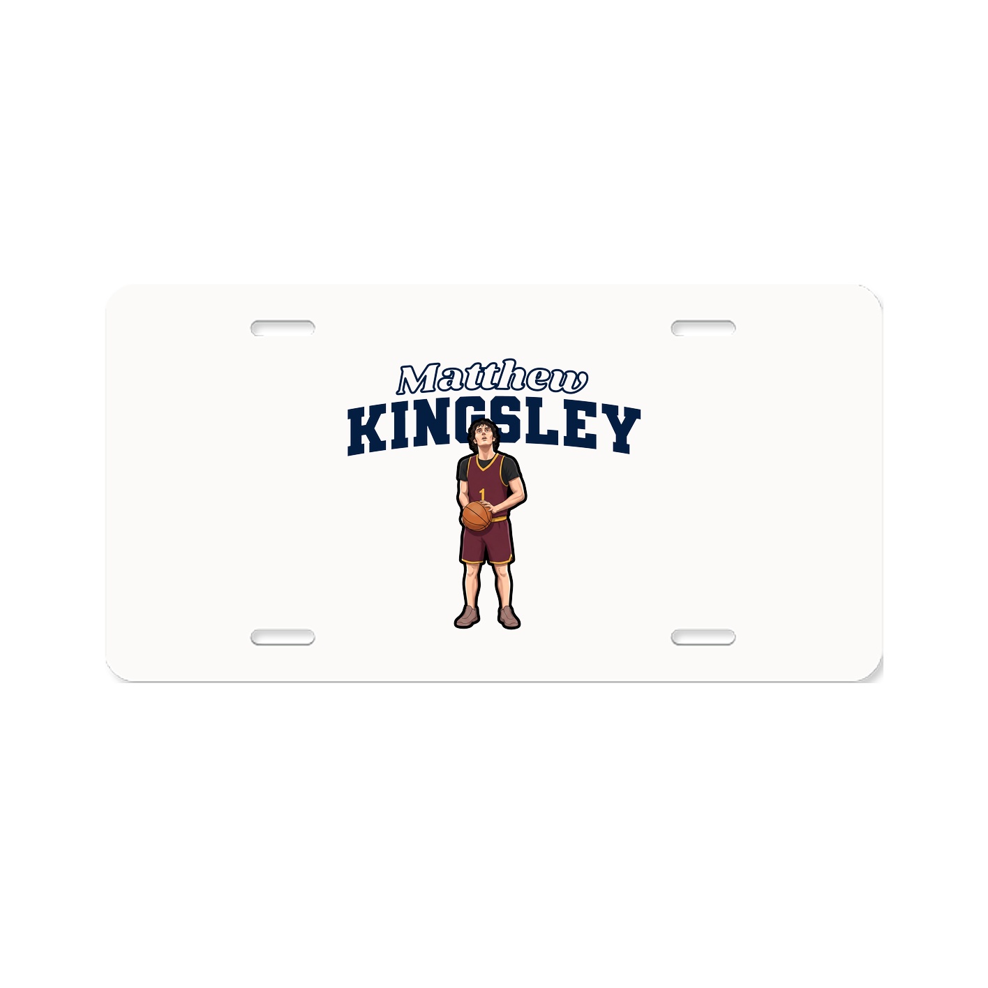 License Plate — Name Arch in Classic