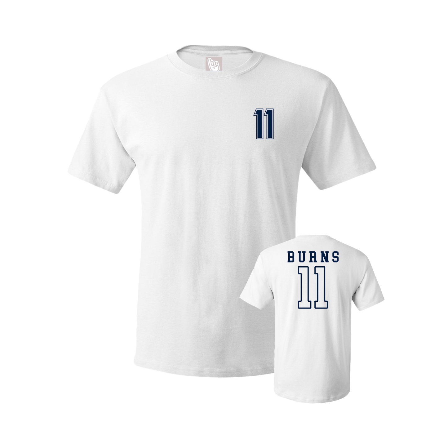 Youth Tee — Chest Back in White