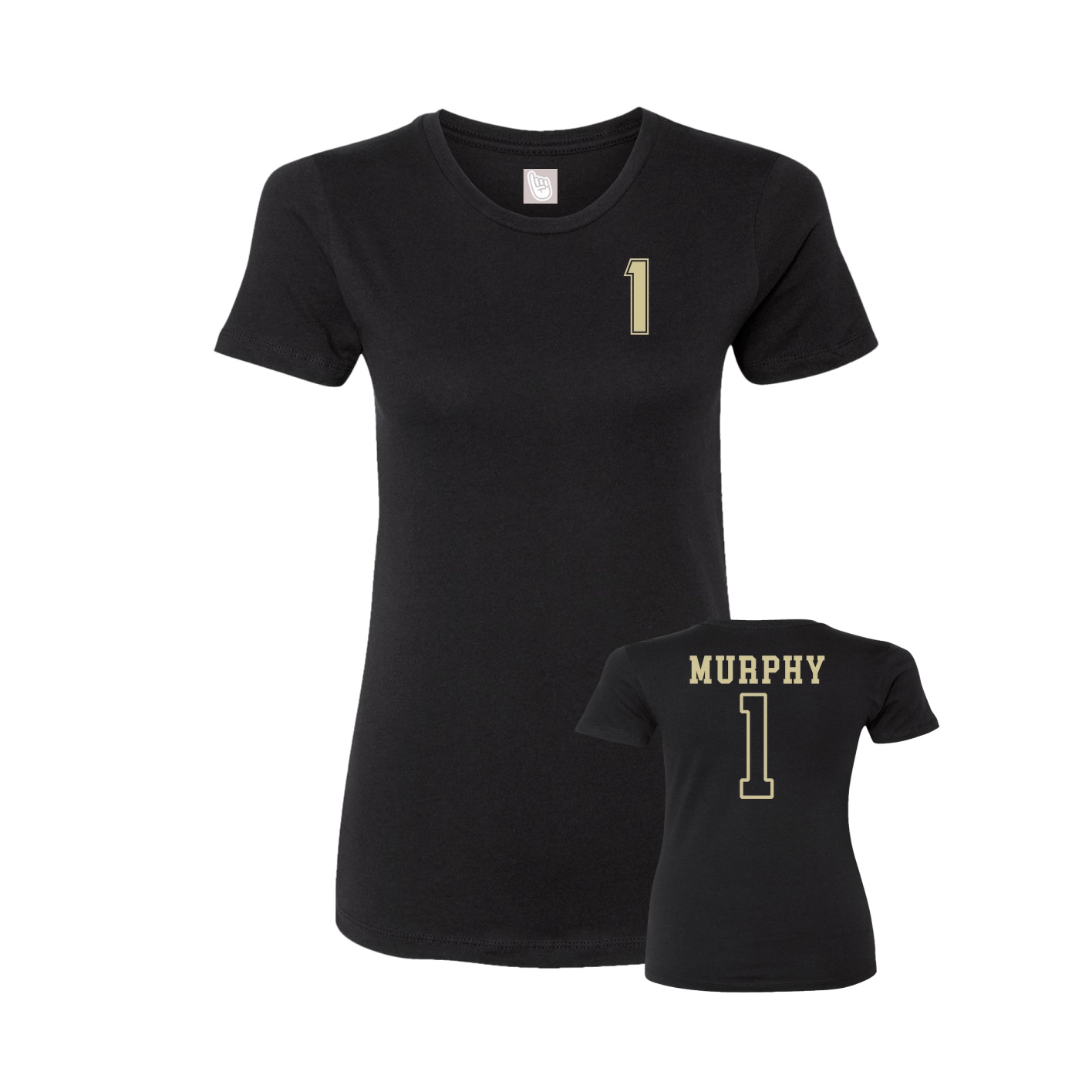 Womens Tee — Chest Back in Black
