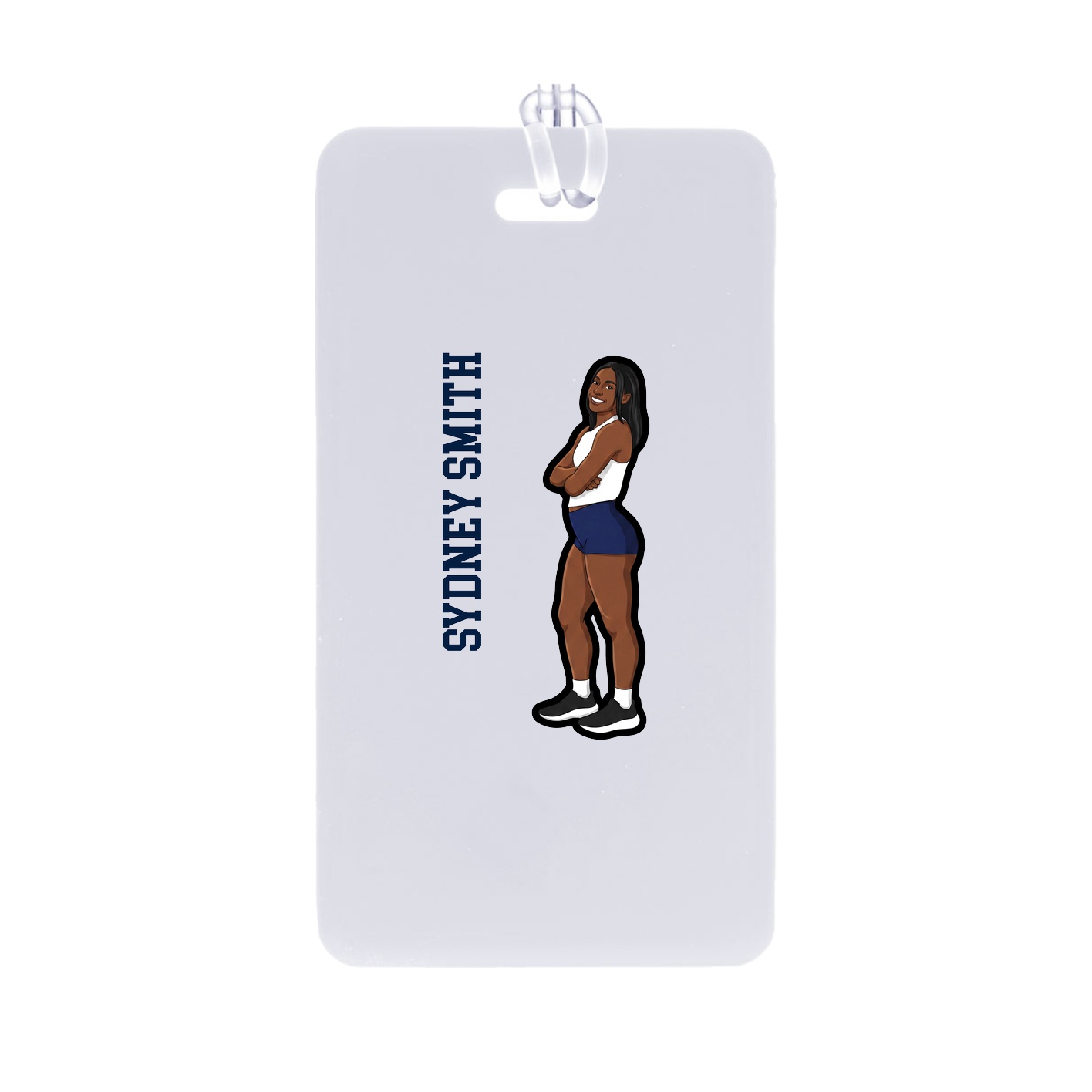 Bag Tag — Name Vertical in Classic