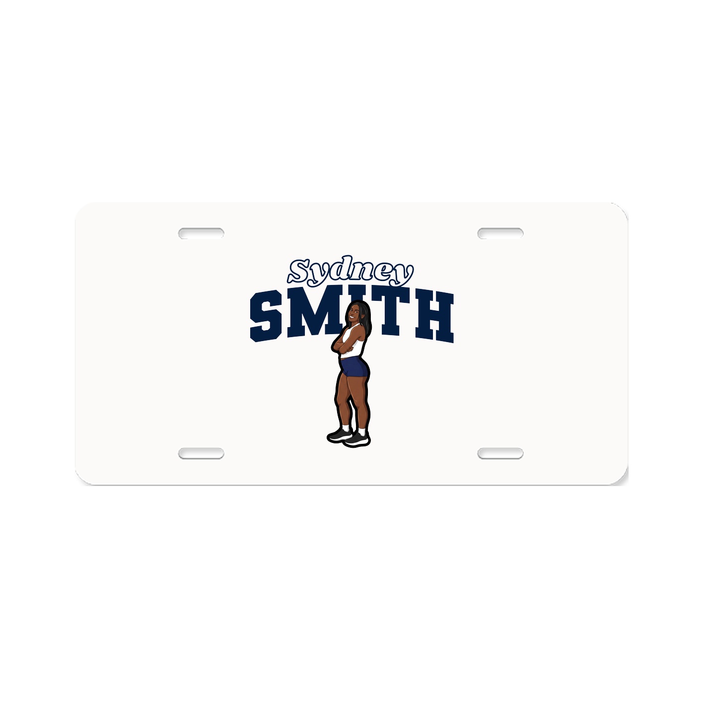 License Plate — Name Arch in Classic