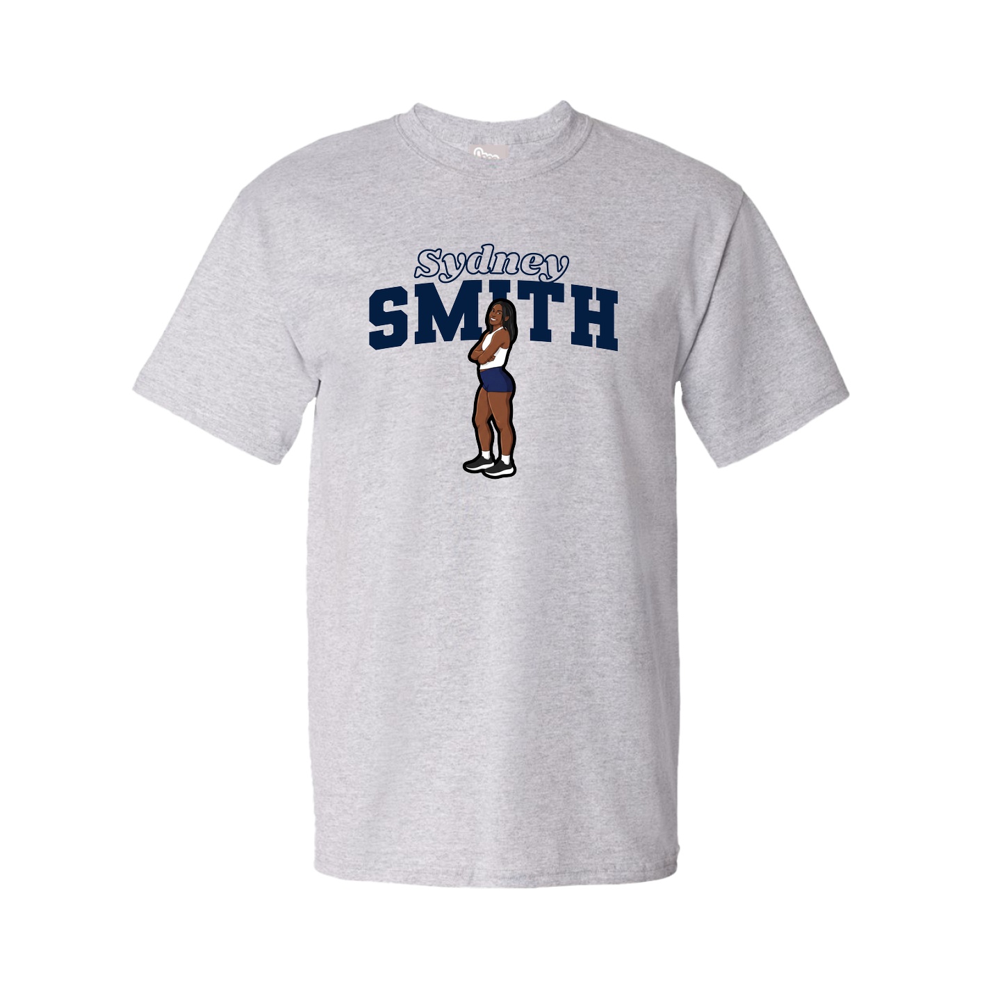 Youth Tee — Name Arch in Grey