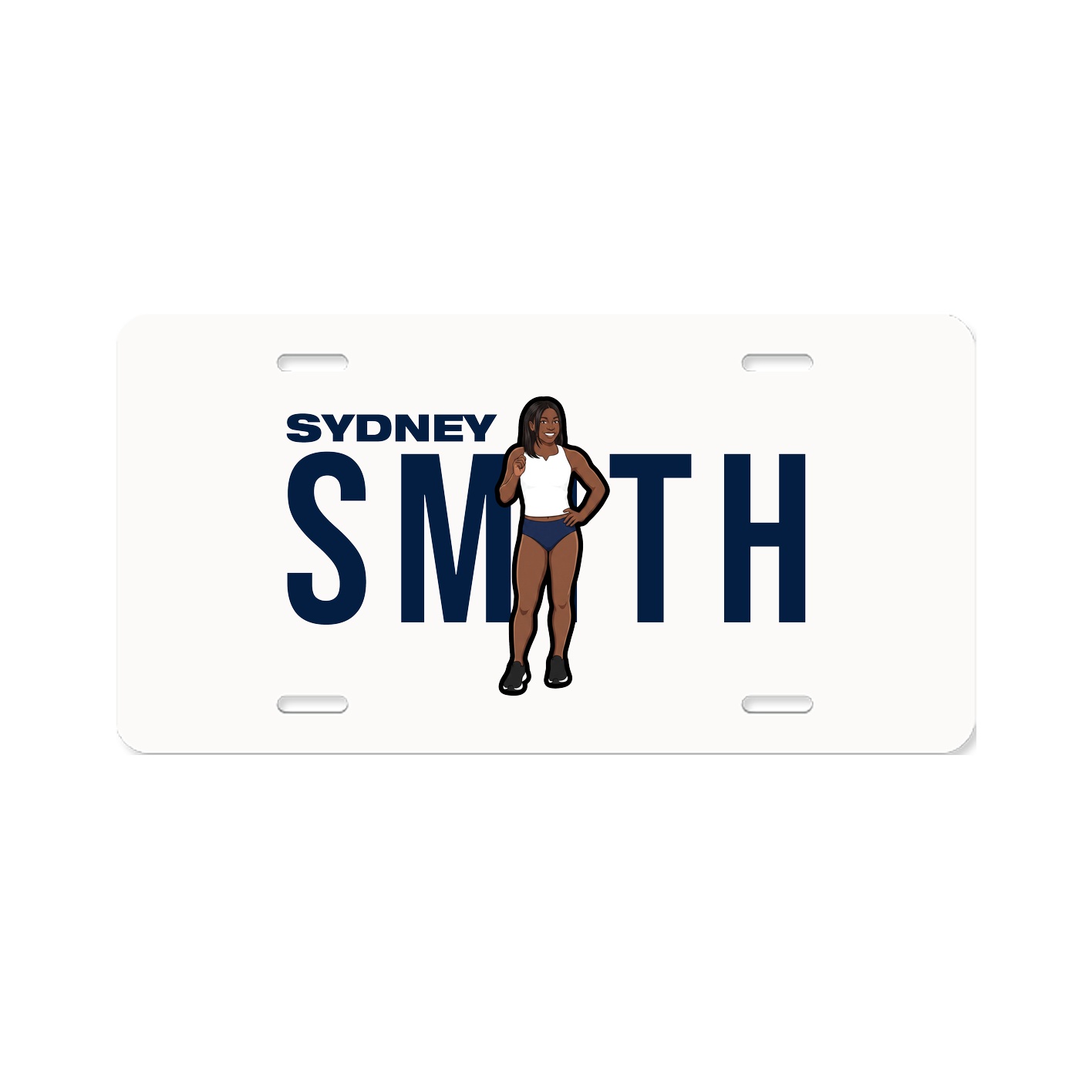 License Plate — Player Name in Classic