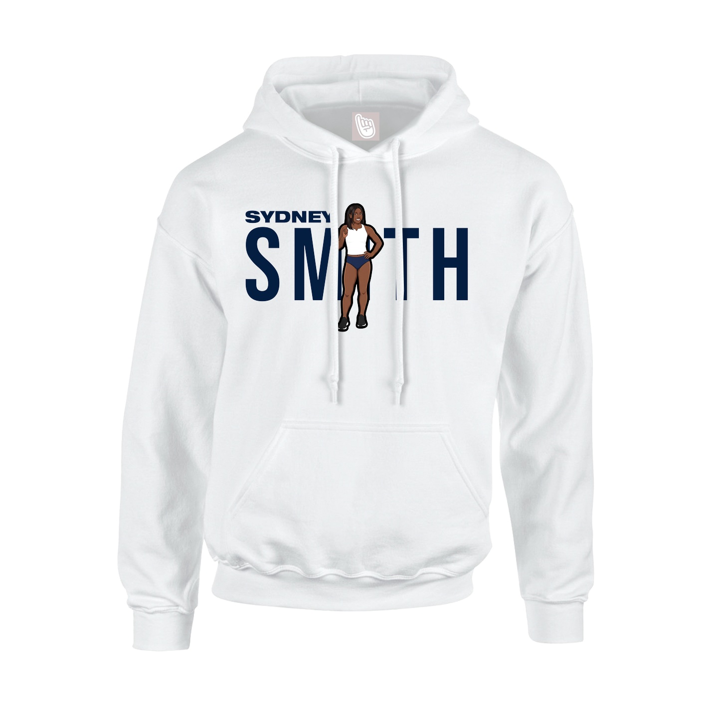 Hoodie — Player Name in White