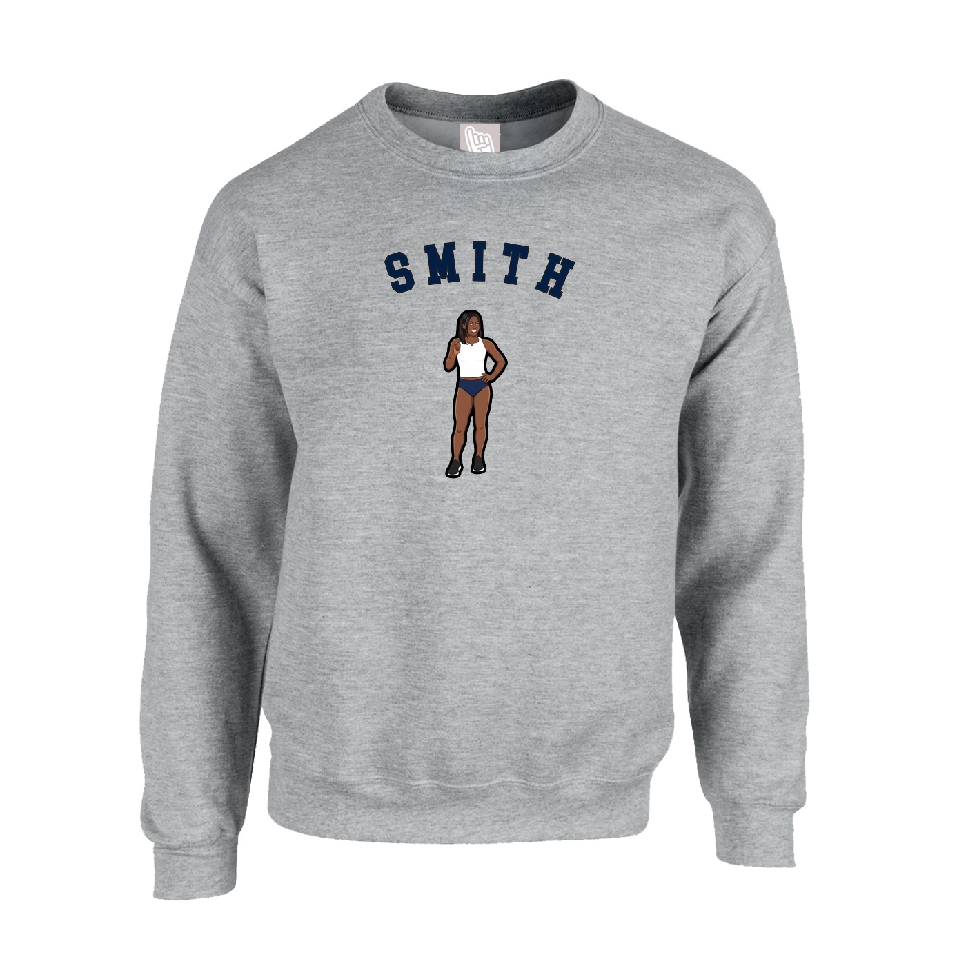 Fleece Crew — Shirsey Arch in Grey