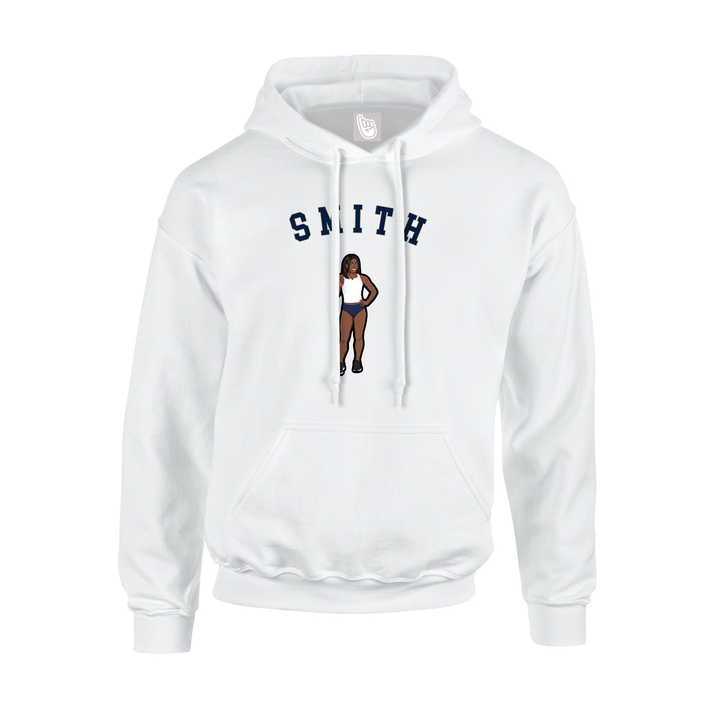 Youth Hoodie — Shirsey Arch in White