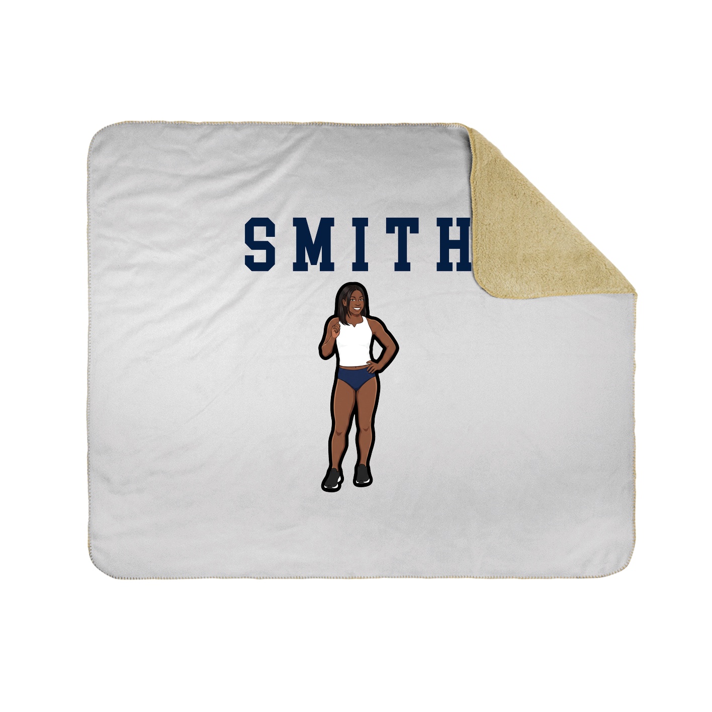 Throw Blanket — Shirsey in White