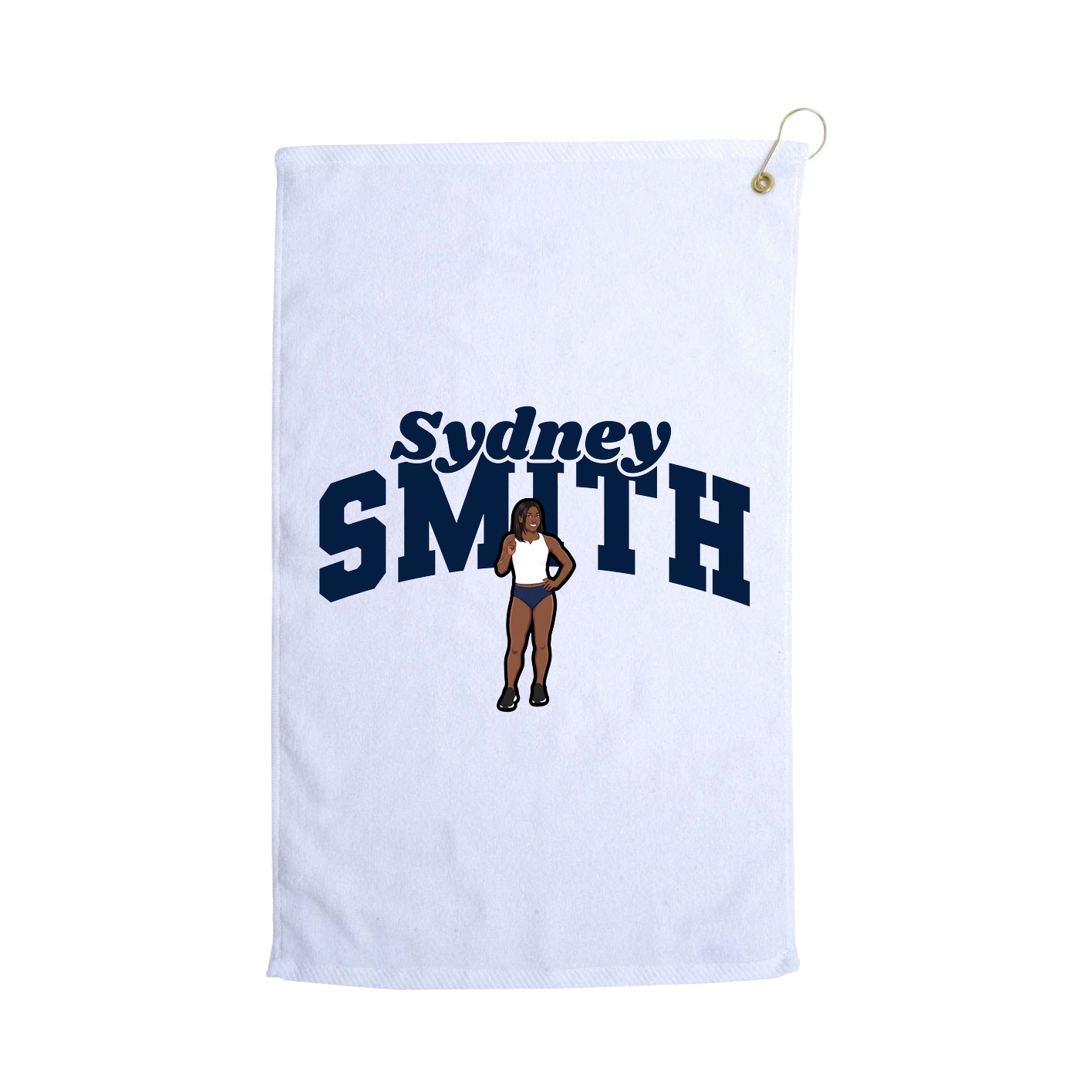 Golf Towel — Signature Arch in White