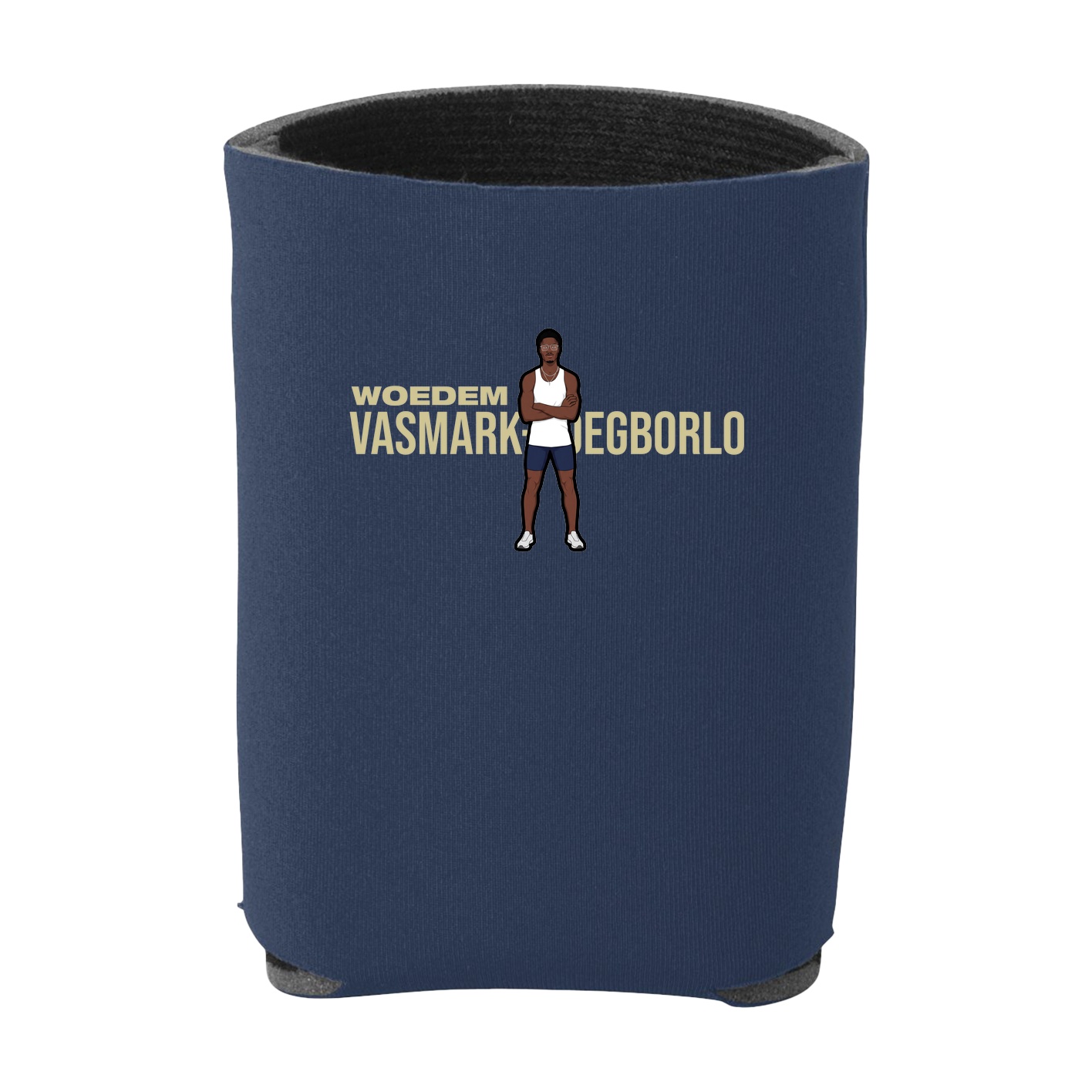 Can Holder — Player Name in Navy