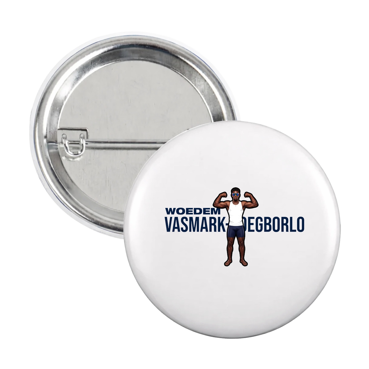 Game Day Button — Player Name in White