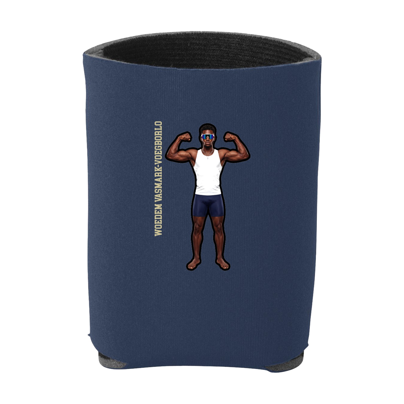 Can Holder — Name Vertical in Navy
